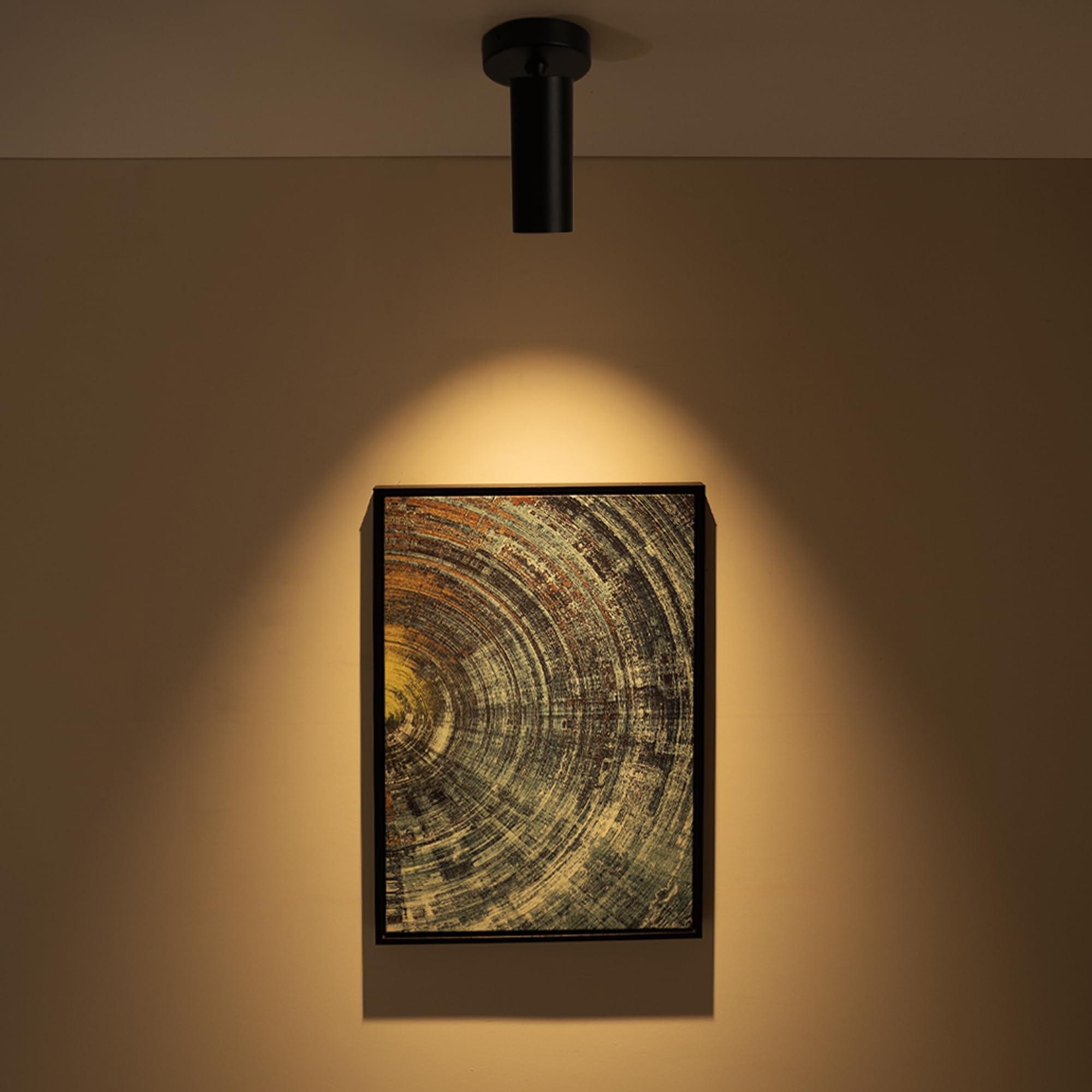 Aisilan 12W Black Adjustable Led Ceiling Spotlight, 3000K Warm White Accent Light For Indoor Use