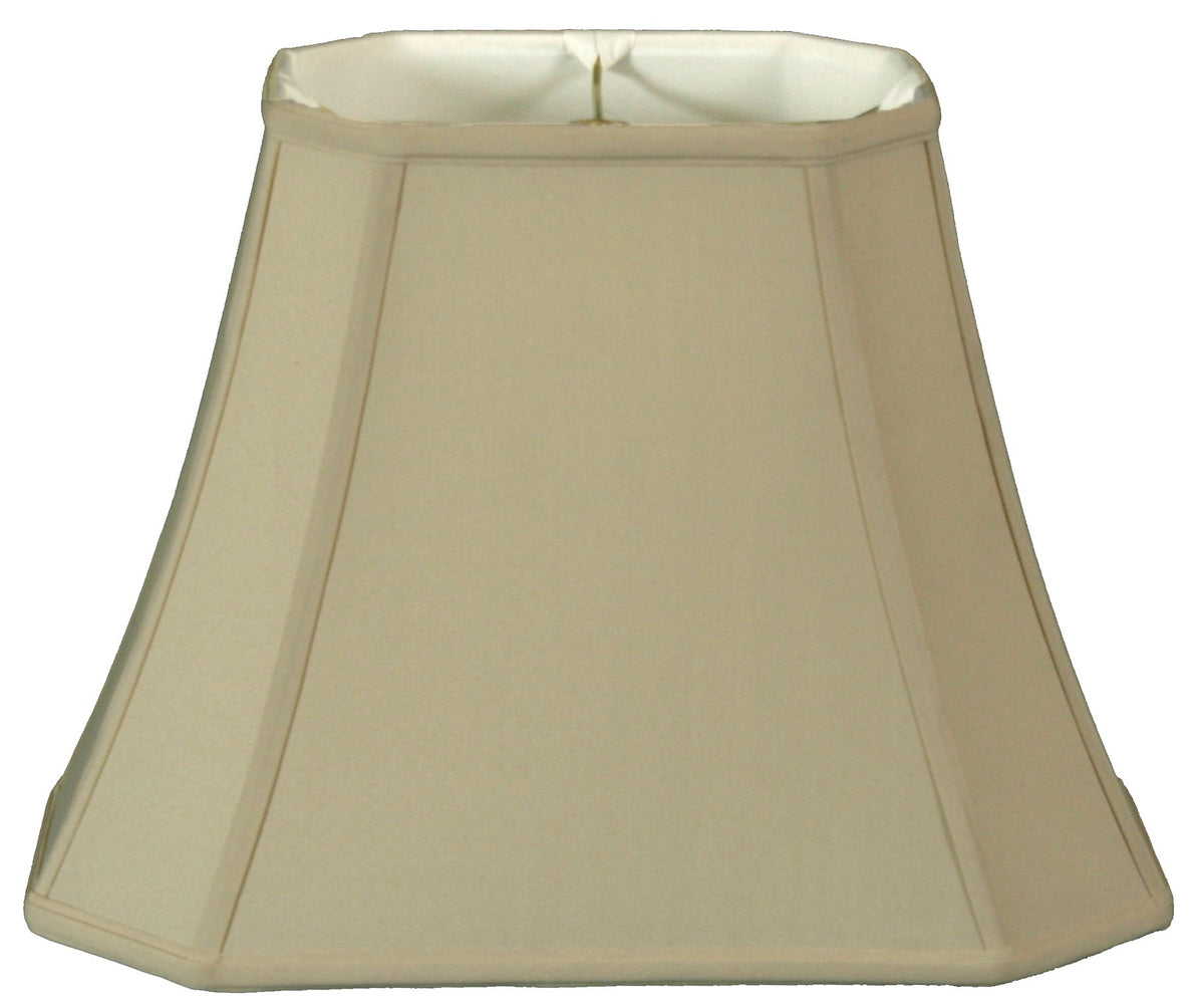 Royal Designs Rectangle Cut Corner Lamp Shade - Beige - (7 x 9) x (10.25 x 16) x 12.25