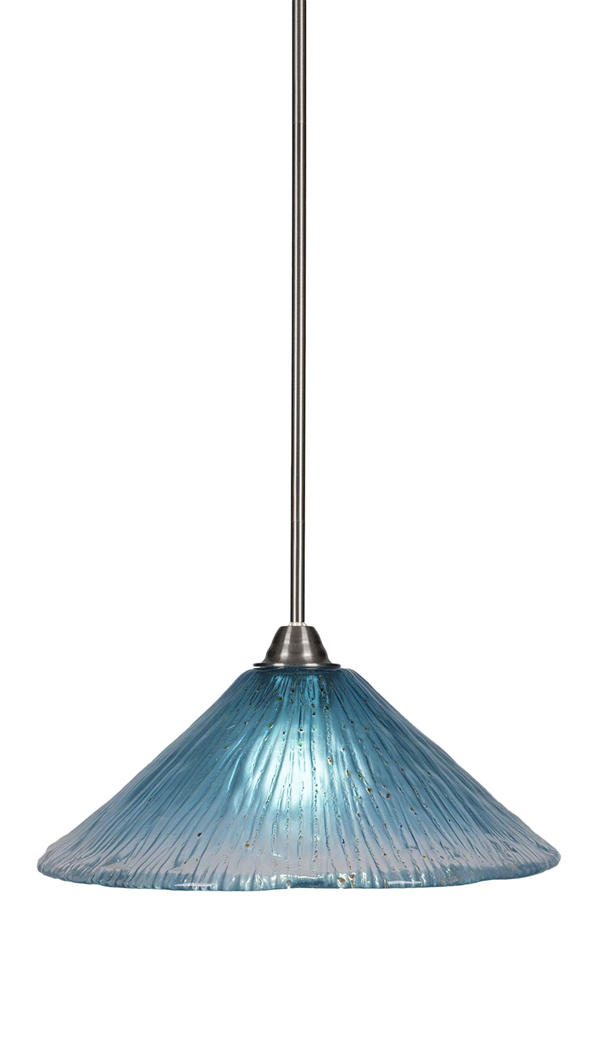 Toltec Lighting Paramount 1 Light Pendant in Brushed Nickel (3401-BN-715)