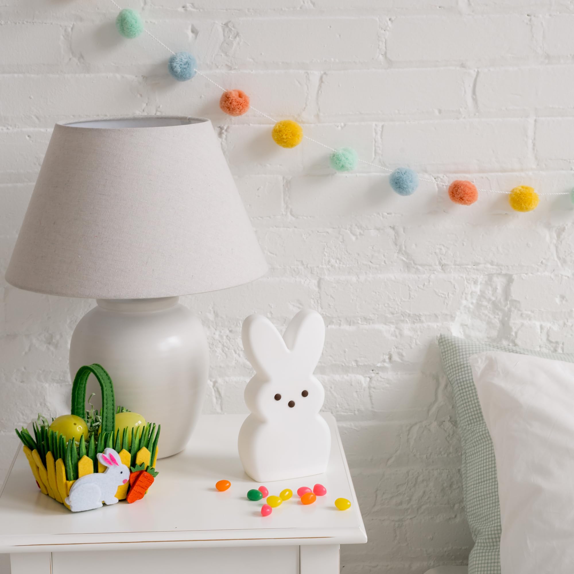Animal Adventure 8” LED Silicone Bunny Nightlight | Multicolor Collectible Decor | Model 204956-015-0