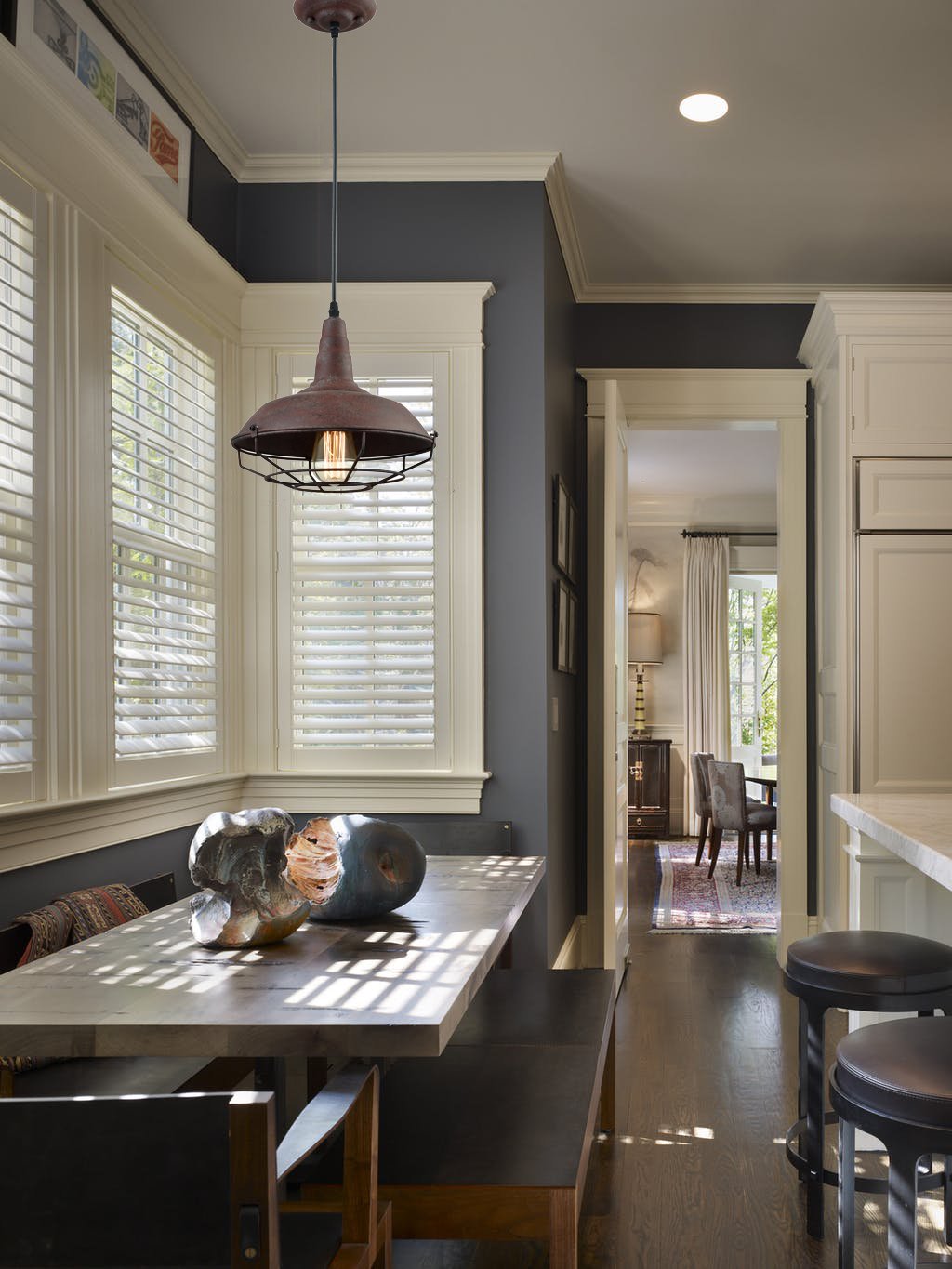 Daycent Barn Style Pendant Light Farmhouse Caged Pendant Lighting Industrial Metal Wire Hanging Pendant Light Barn Pendant Light