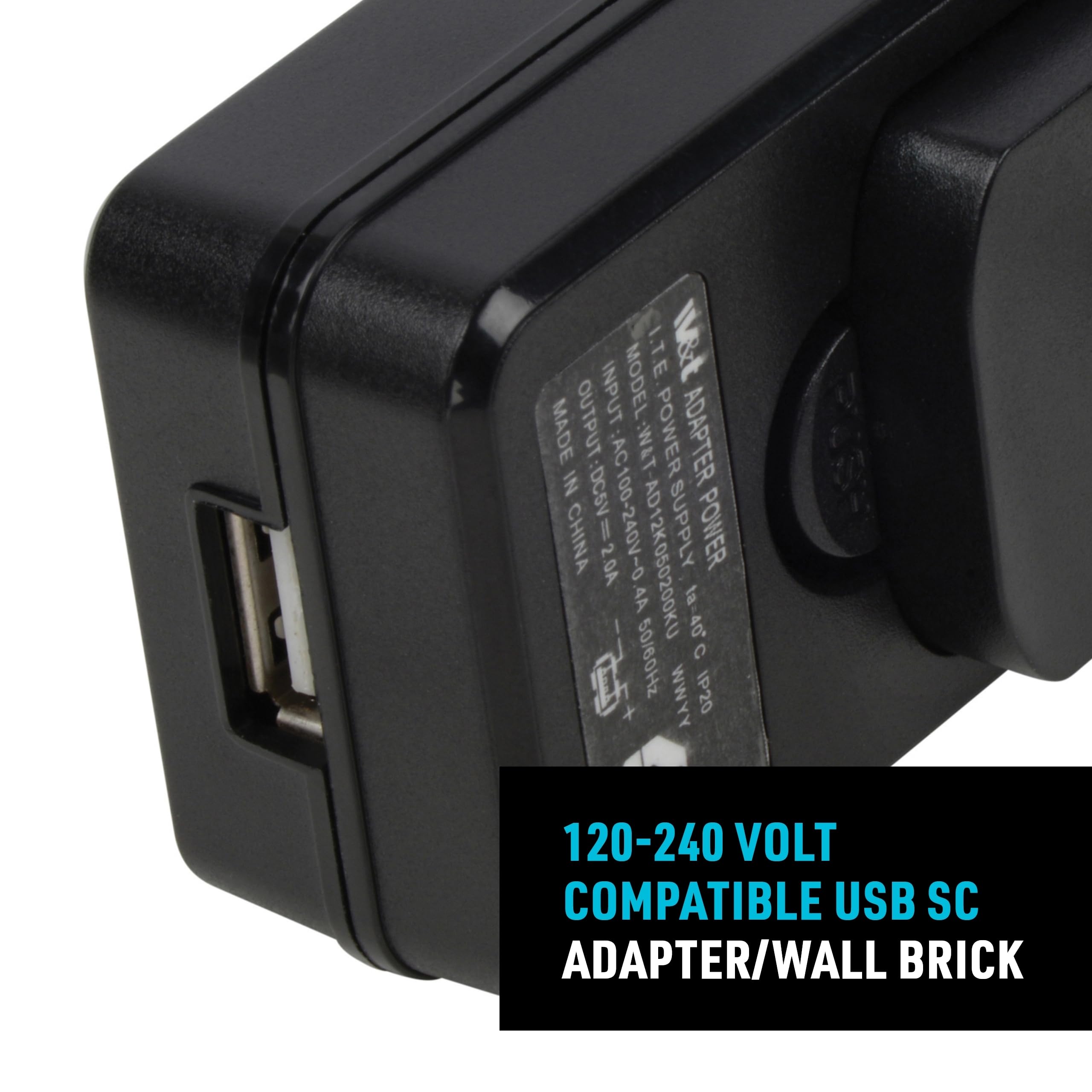 Nite Ize Inova T4R Usb Ac Power Supply - 100-240V Compatible Adapter Wall Charger For Inova Flashlight - Reliable & Durable Char