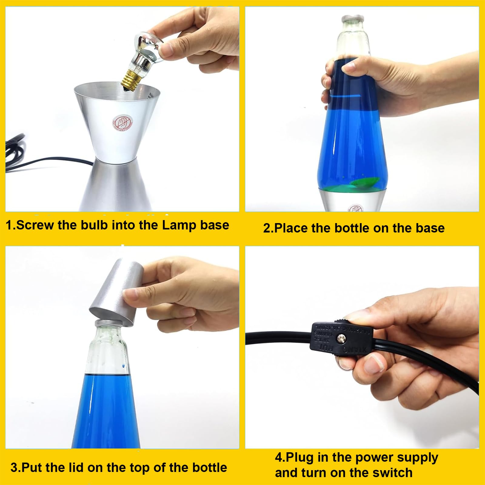 Lava Lamp Bulb 4 Pack 30W E17 R39 Reflector Type Bulb, Replacement Bulbs For Lava Lamps And Glitter Lamps,120 Volt 2700K Warm Wh