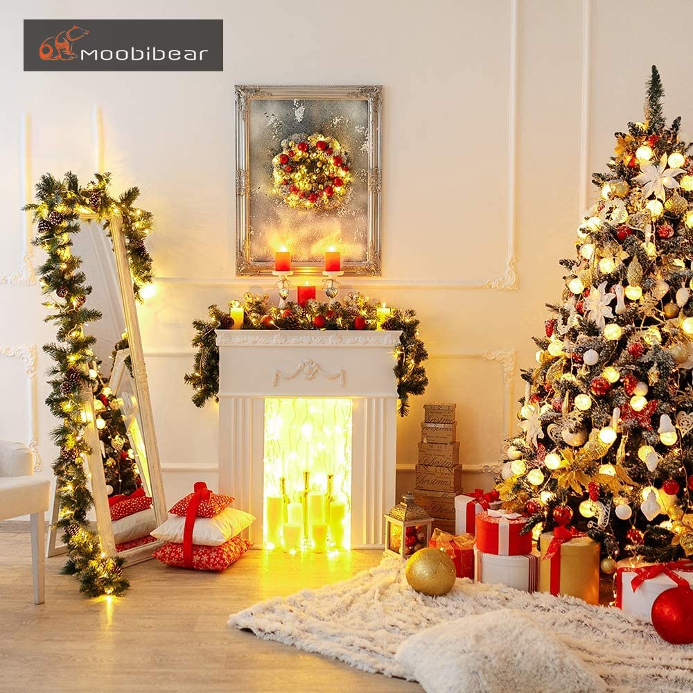 Moobibear Led Decorative Fairy String Lights 66Ft 200 Leds Dimmable Outdoor/Indoor Starry String Lights, Warm White Copper Light