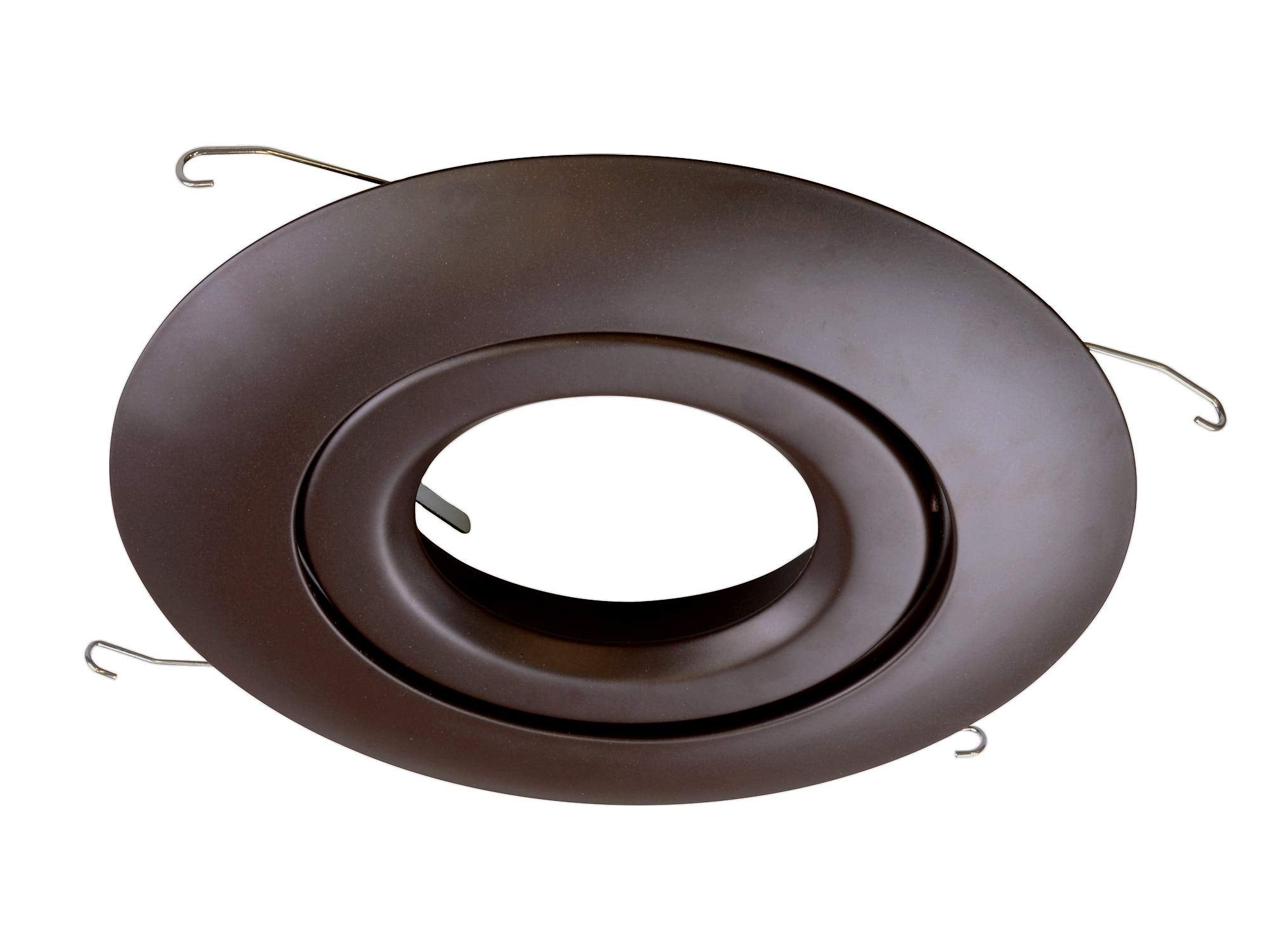 Nicor Lighting 6 Inch Oil-Rubbed Bronze Recessed Gimbal Ring Trim, Fits 6 Inch Housings (17558Ob)