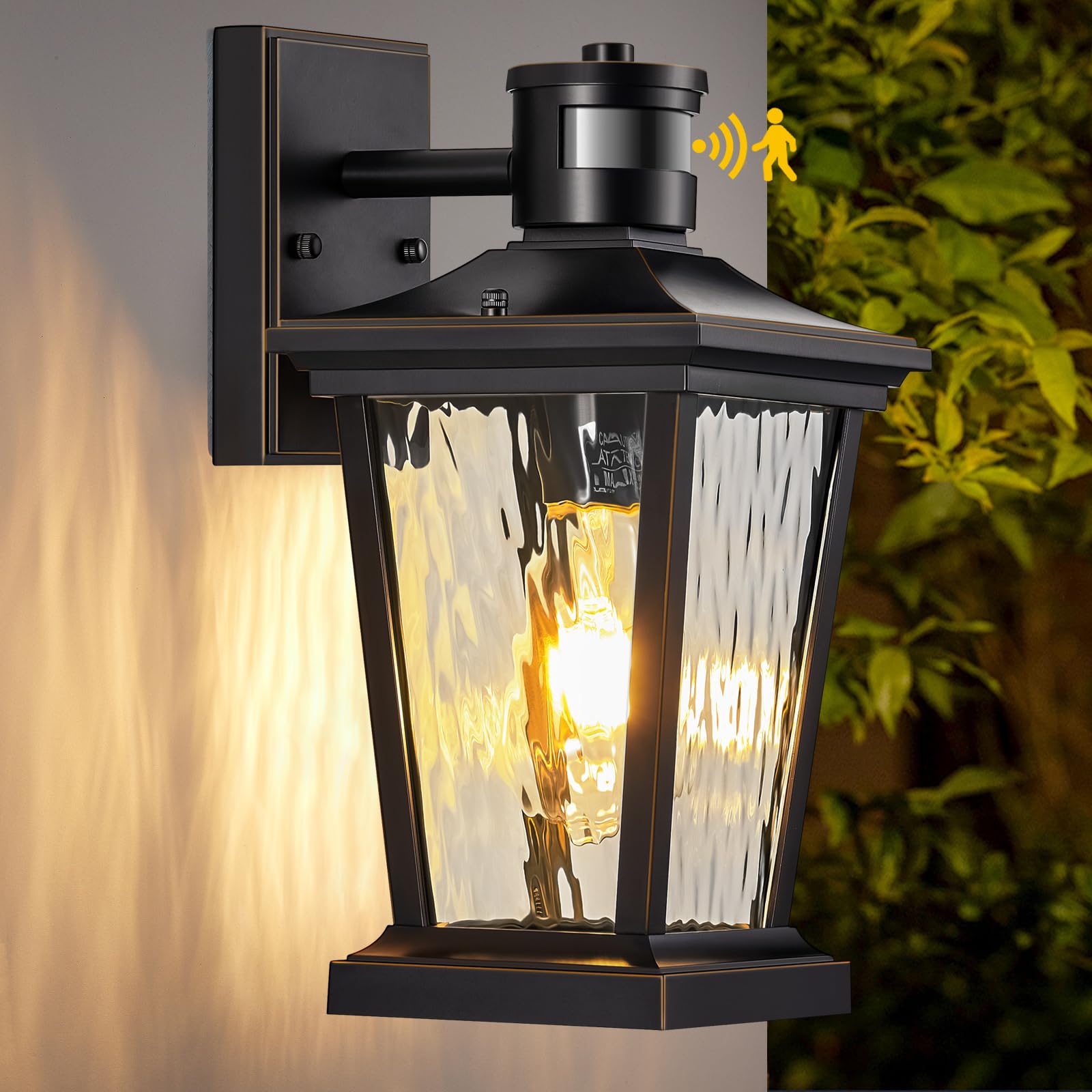Karuoshirui Dusk To Dawn Outdoor Light,Outdoor House Lights,Front Door Lights, Porch Light,Outdoor House Lights Wall Mount,Exterior Light Fixture,Exterior Wall Lantern,Porch & Patio Lights,Coach Light