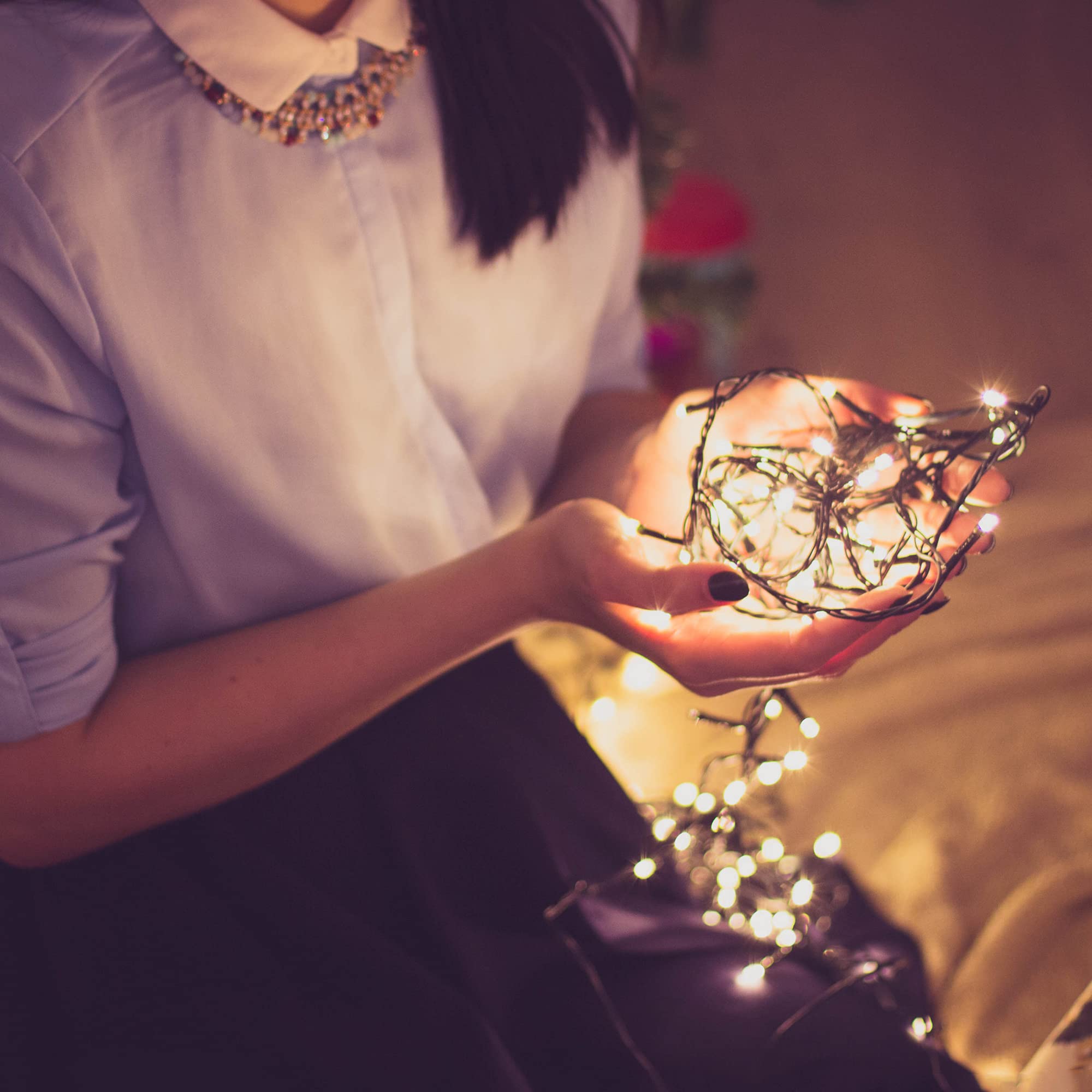 Northlight LED Christmas Lights - Warm White - 20 Count - 9.5 Green Wire - Plastic