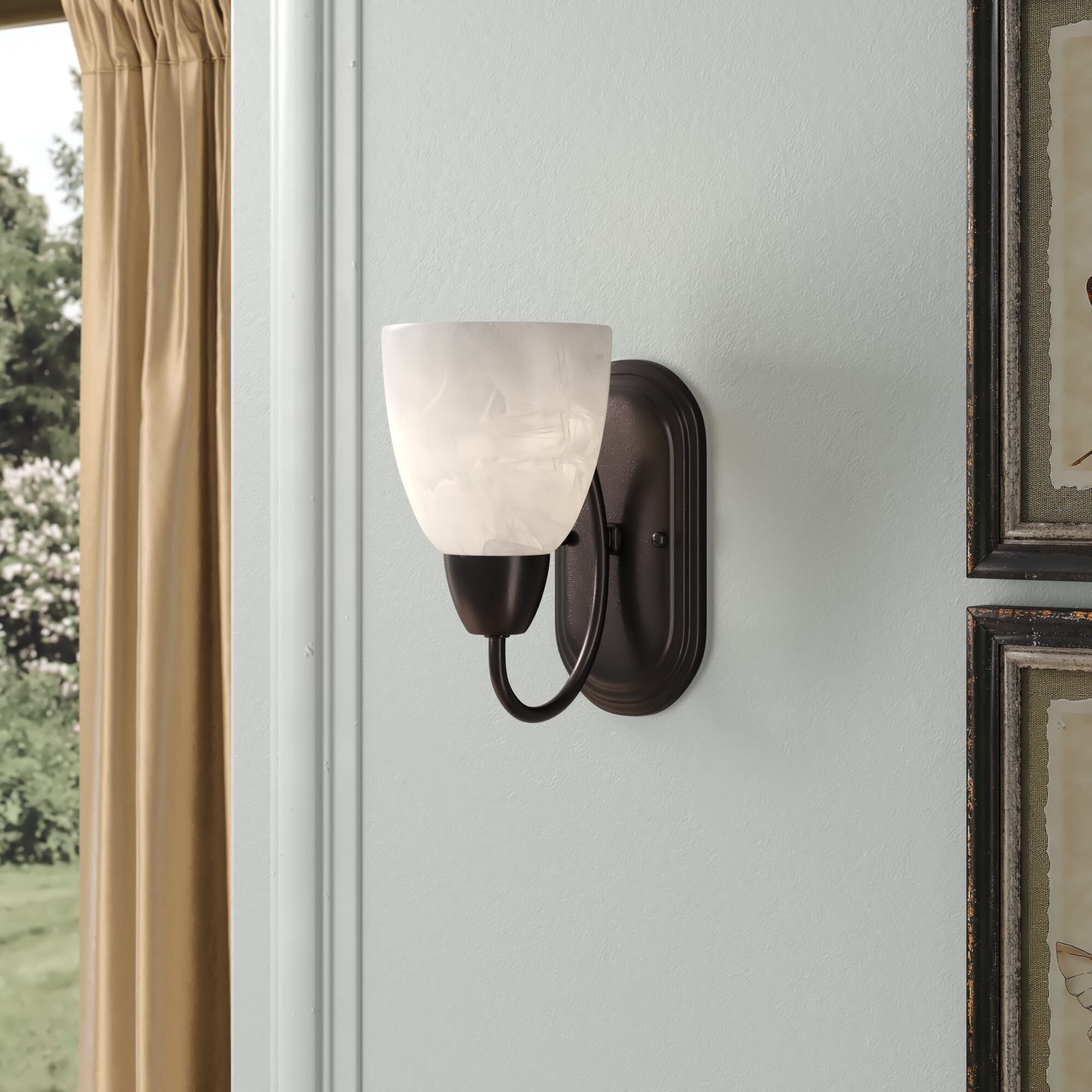 Designers Fountain Torino Wall Sconce 1-Light Alloy Steel Oil Rubbed Bronze Model 15005-1B-34