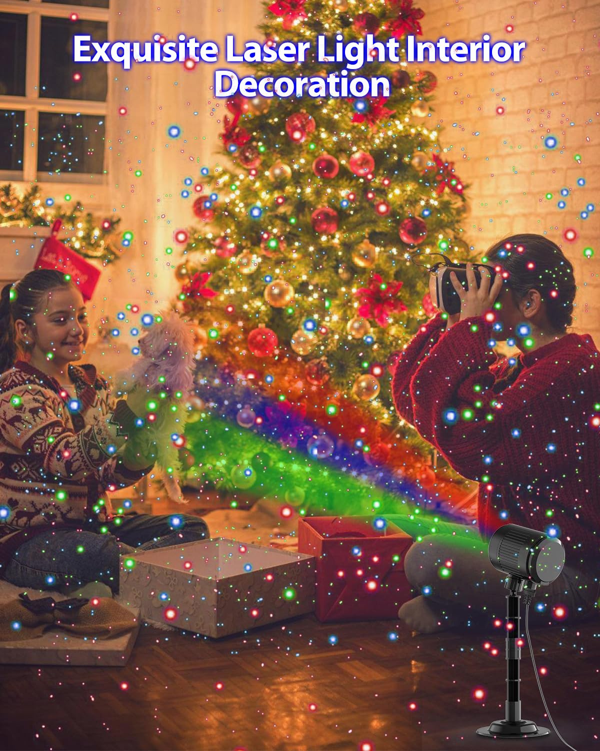 Mxlatuu Christmas Laser Lights, Rgb Laser Projector Light With Rf Remote,Timer, Christmas Decorations Holiday Gift Projector For