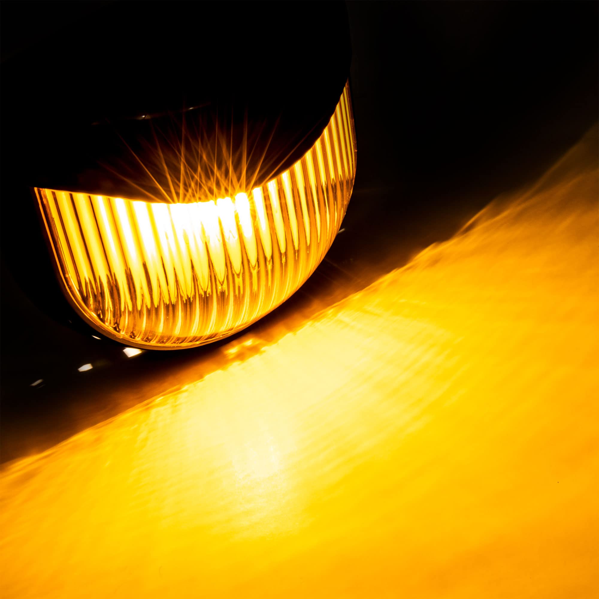 RecPro RV 12V Porch Light Fixture with Amber Lens, Black, Single, Model RP-1661 for Motorhomes, Campers, Trailers, 5th Wheels