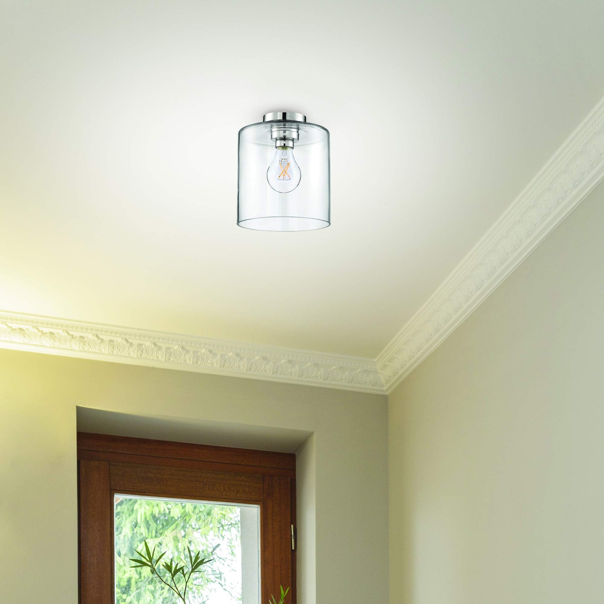 Satco S9875 Medium Bulb In Light Finish, 4.13 Inches, Unknown, Clear