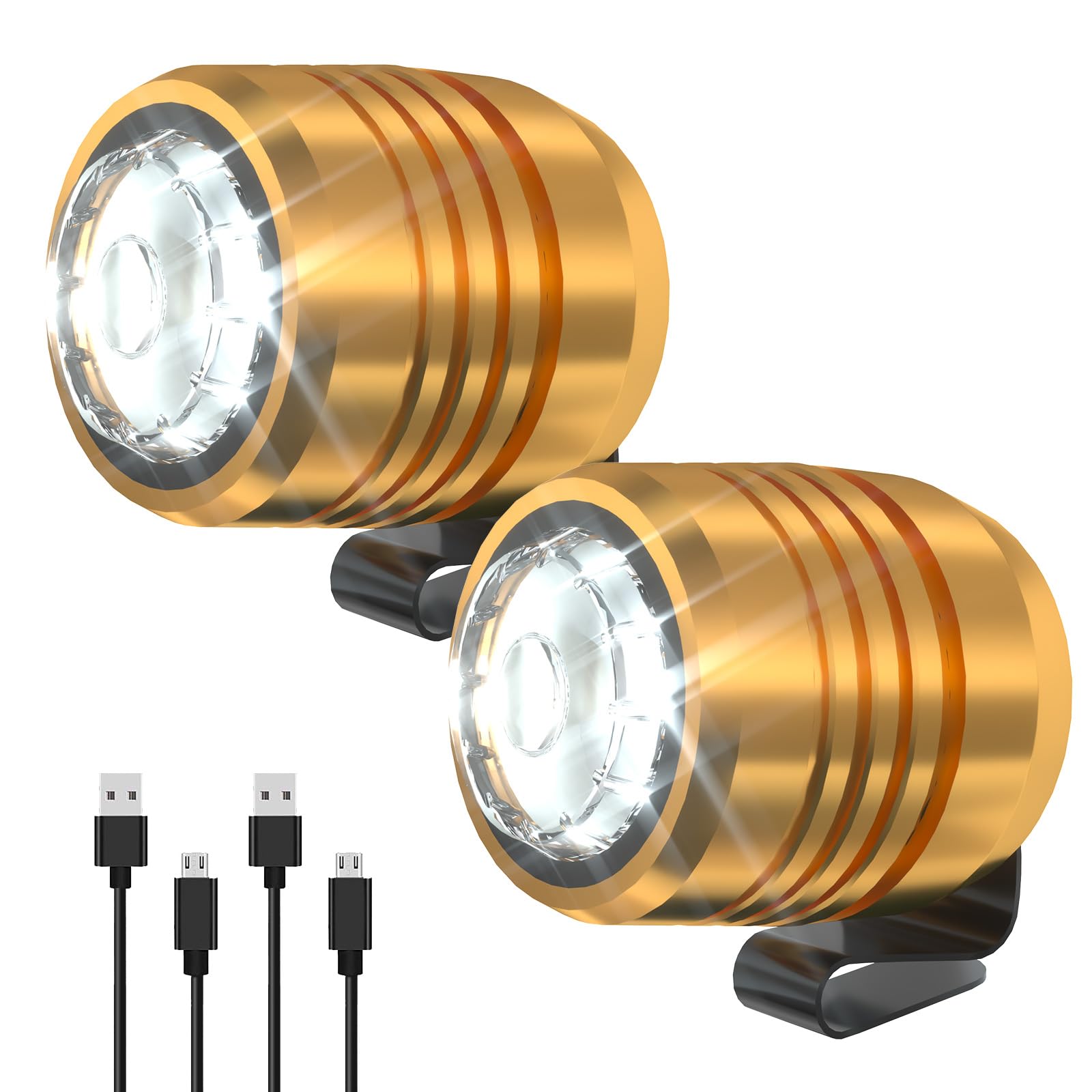 Auksky 2 Rechargeable Headlights Compatible With Clog, Adjustable Light For Shoes, Flashlights Accesories For Kids Adults Sandal