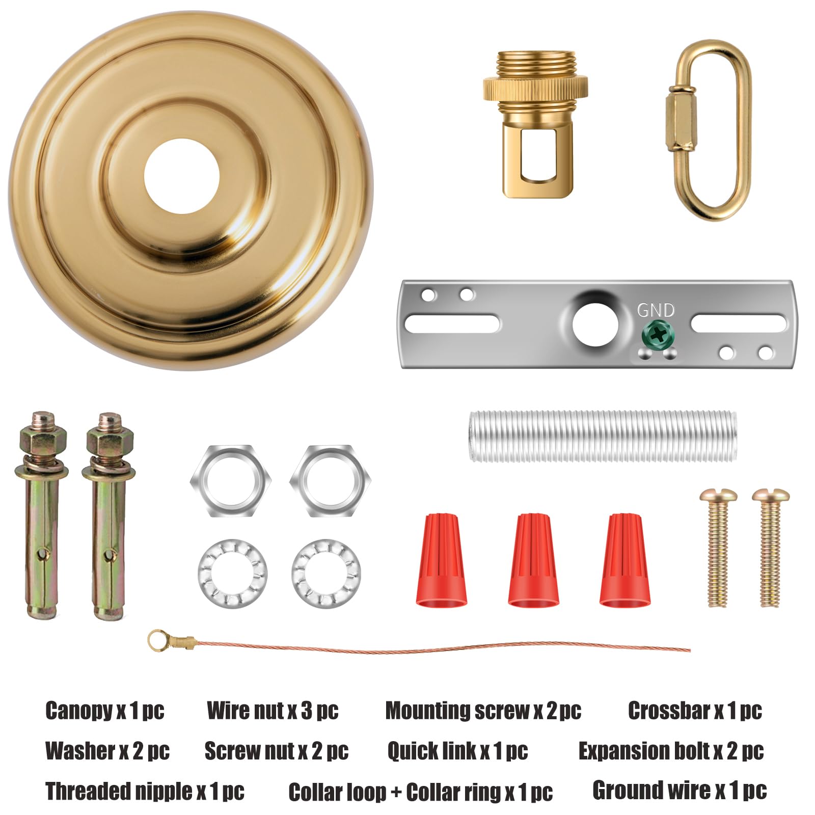 Mayomajo 5-5/16 Inch Light Canopy Kit With Heavy Duty, Replacement Cover Plate With Mounting Hardware For Chandelier, Pendant Li