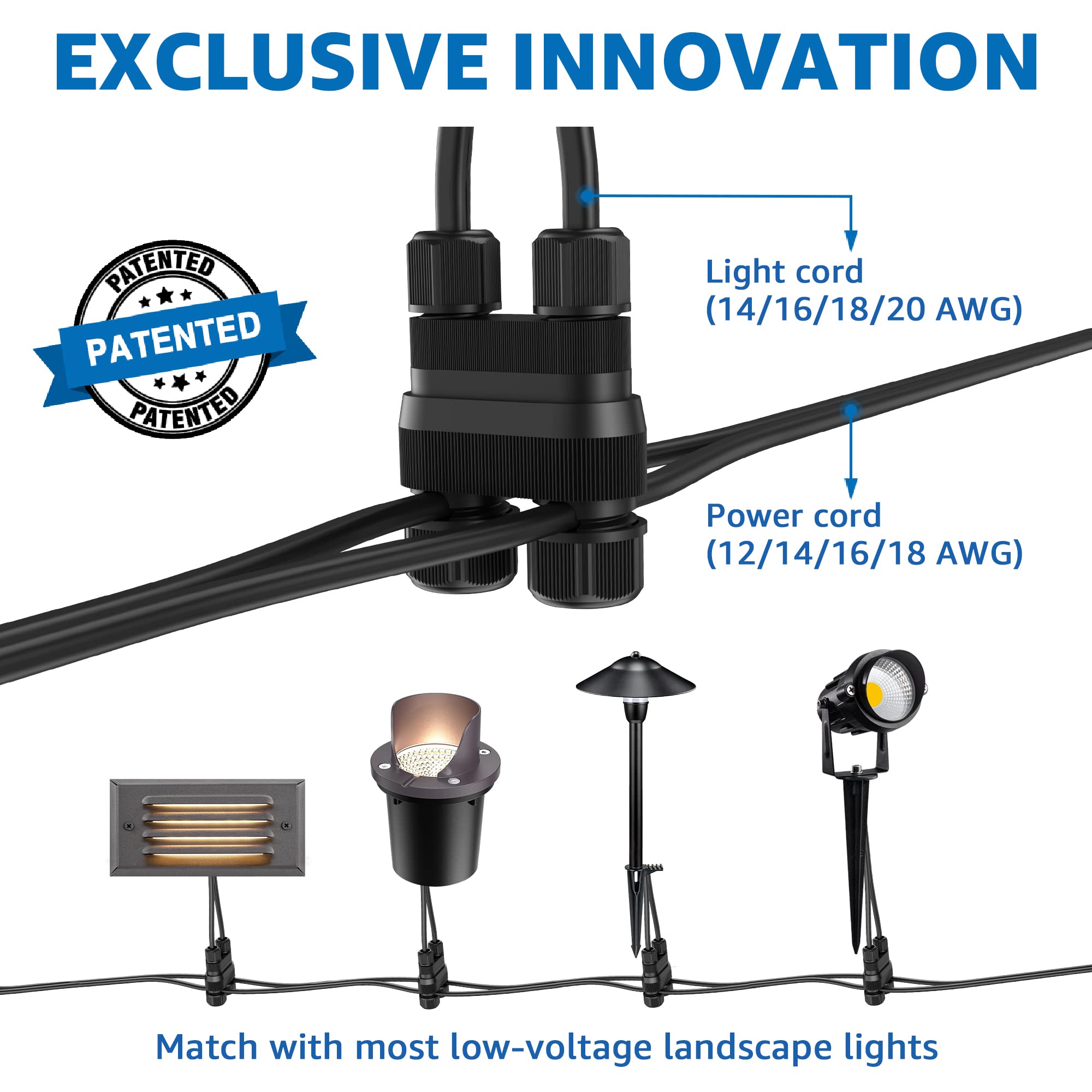SUNVIE Low Voltage Step Lights 5W LED Deck Lights 12V 3000K Bronze Aluminum 8 Pack Model BLWFB0512C