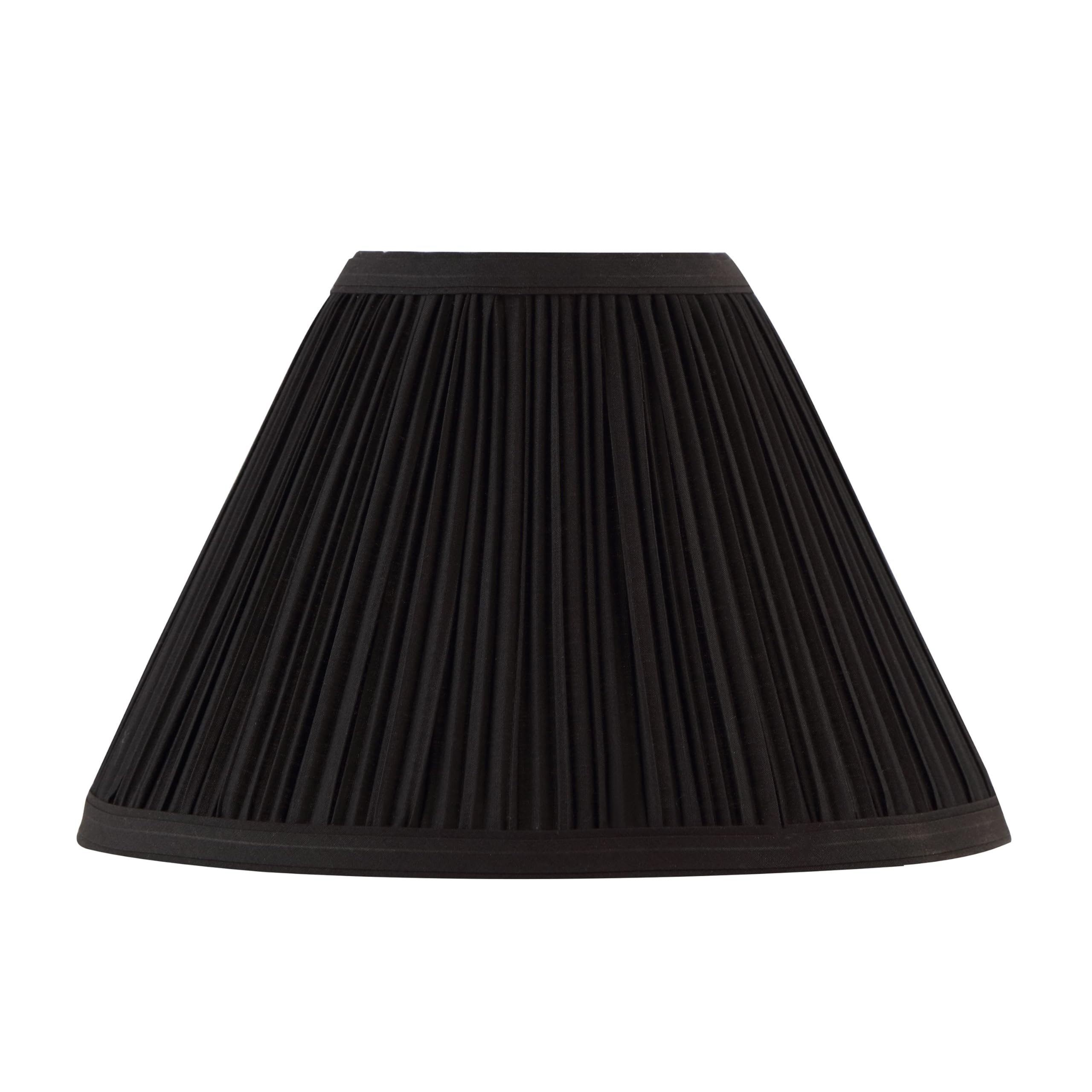 Aspen Creative 59172, Empire Uno Lamp Shade, Black, 4&quot; Top X 10&quot; Bottom X 7&quot; Slant Height, Slip Uno 33Mm