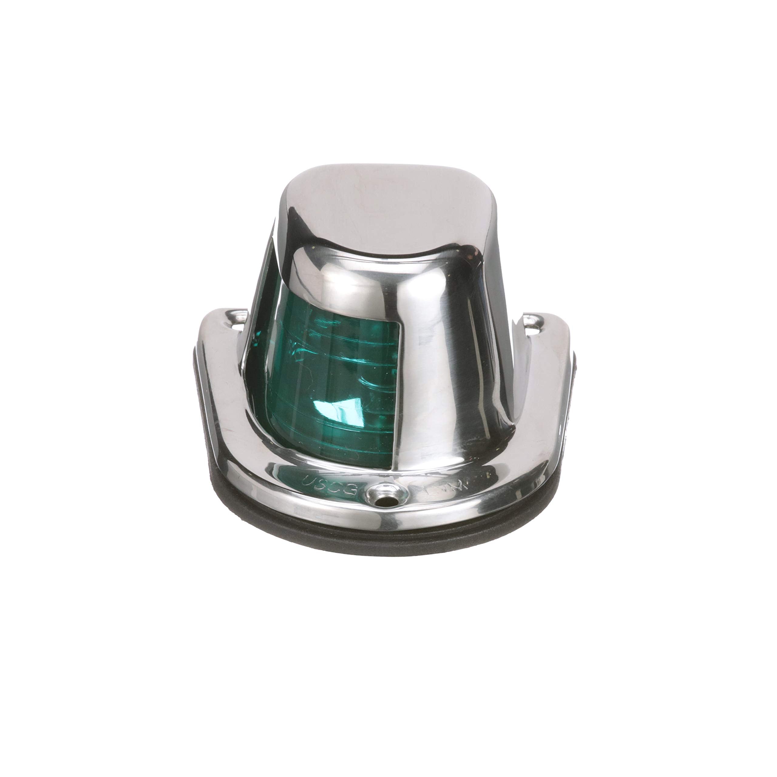 Attwood 66319G7 Sidelights, Stainless Steel Housing, Deck Mount, 1-Mile Visibility, 12V, One Size