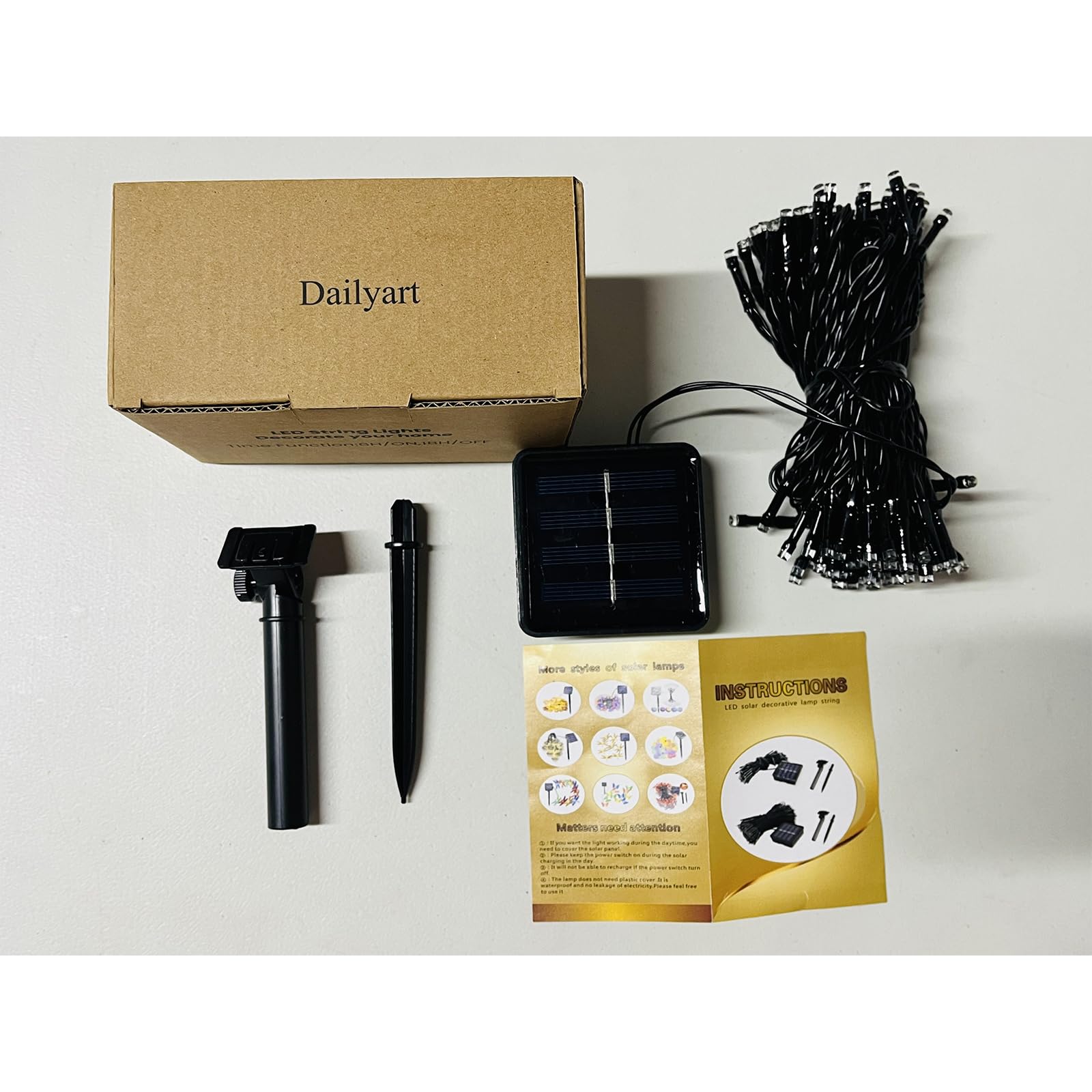 Solar String Lights Outdoor Oaterproof: 50Ft 100Led Fairy Lights With 8 Mode - Solar Twinkle Tree Light Outside For Garden,Court