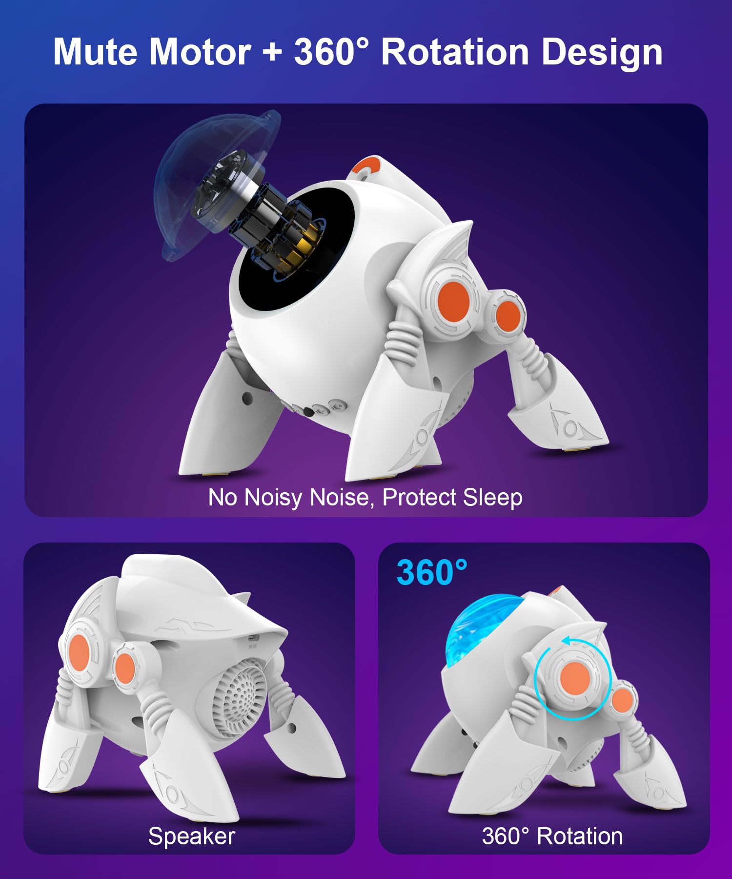 Vanxin Northern Lights Star Projector - 360° Led Galaxy Light For Bedroom & Aesthetic Decor