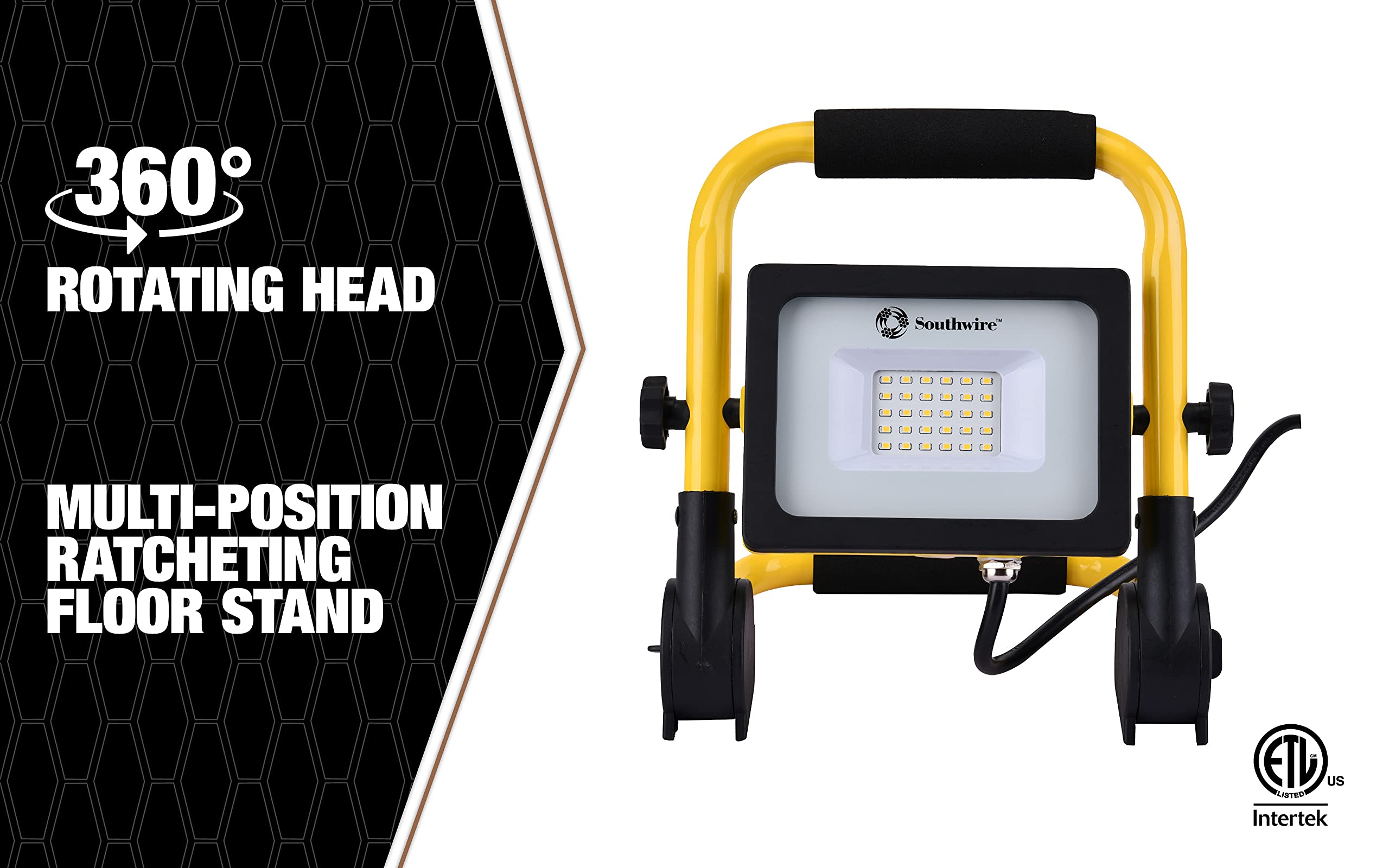 Southwire Csw3X1 Led Work Light, 3000, Yellow