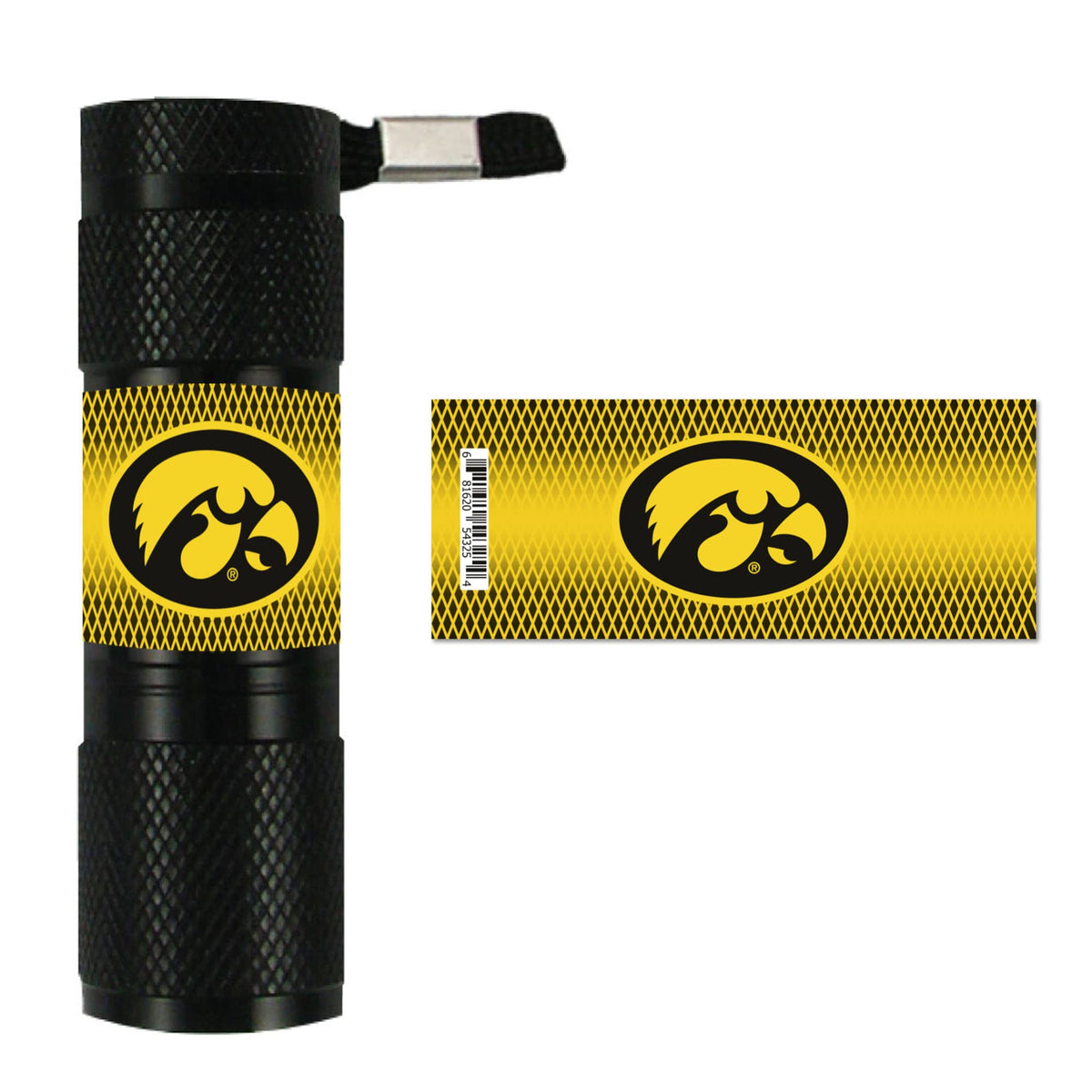FANMATS 62461 University of Iowa LED Pocket Flashlight - 3.5in. X 1in.