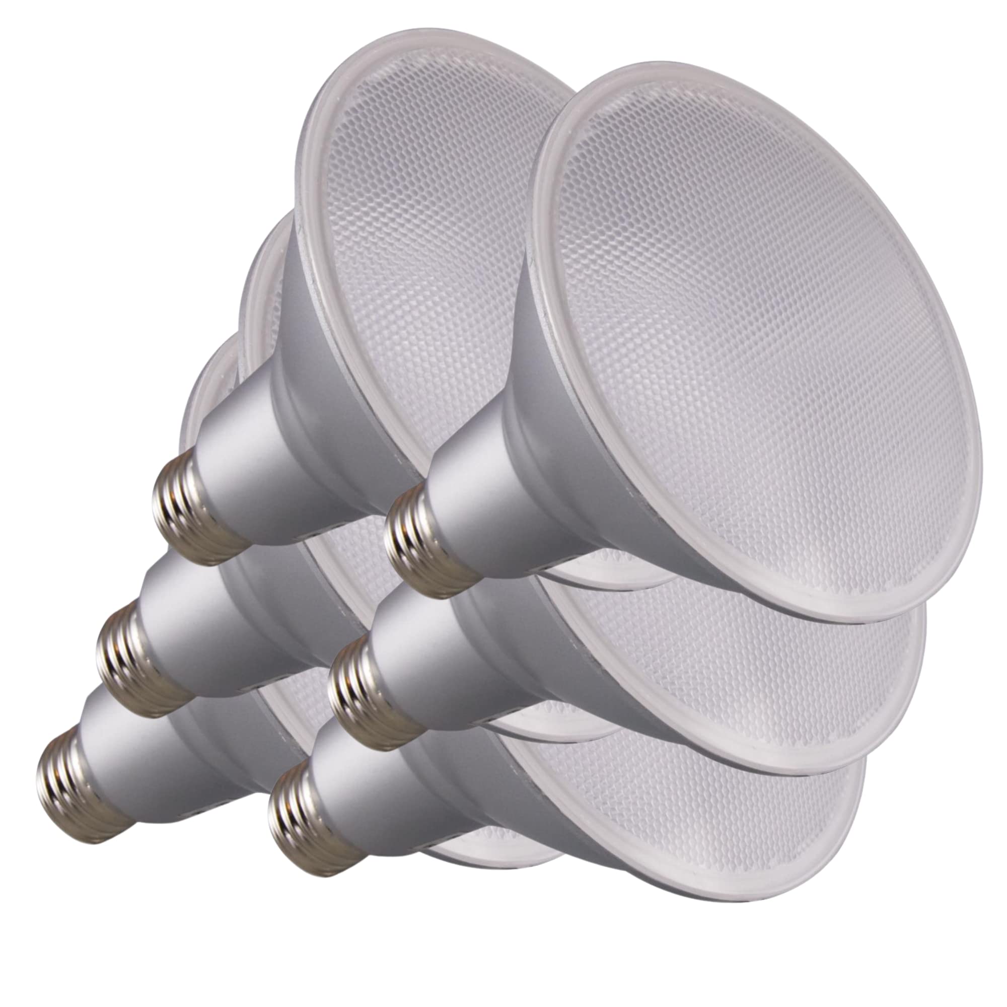 Satco 15 Watt LED PAR38 Reflector Light Bulbs - 2700K Warm White - E26 Medium Base - 60 Deg. Beam Angle - 120 Volt - Dimmable - 