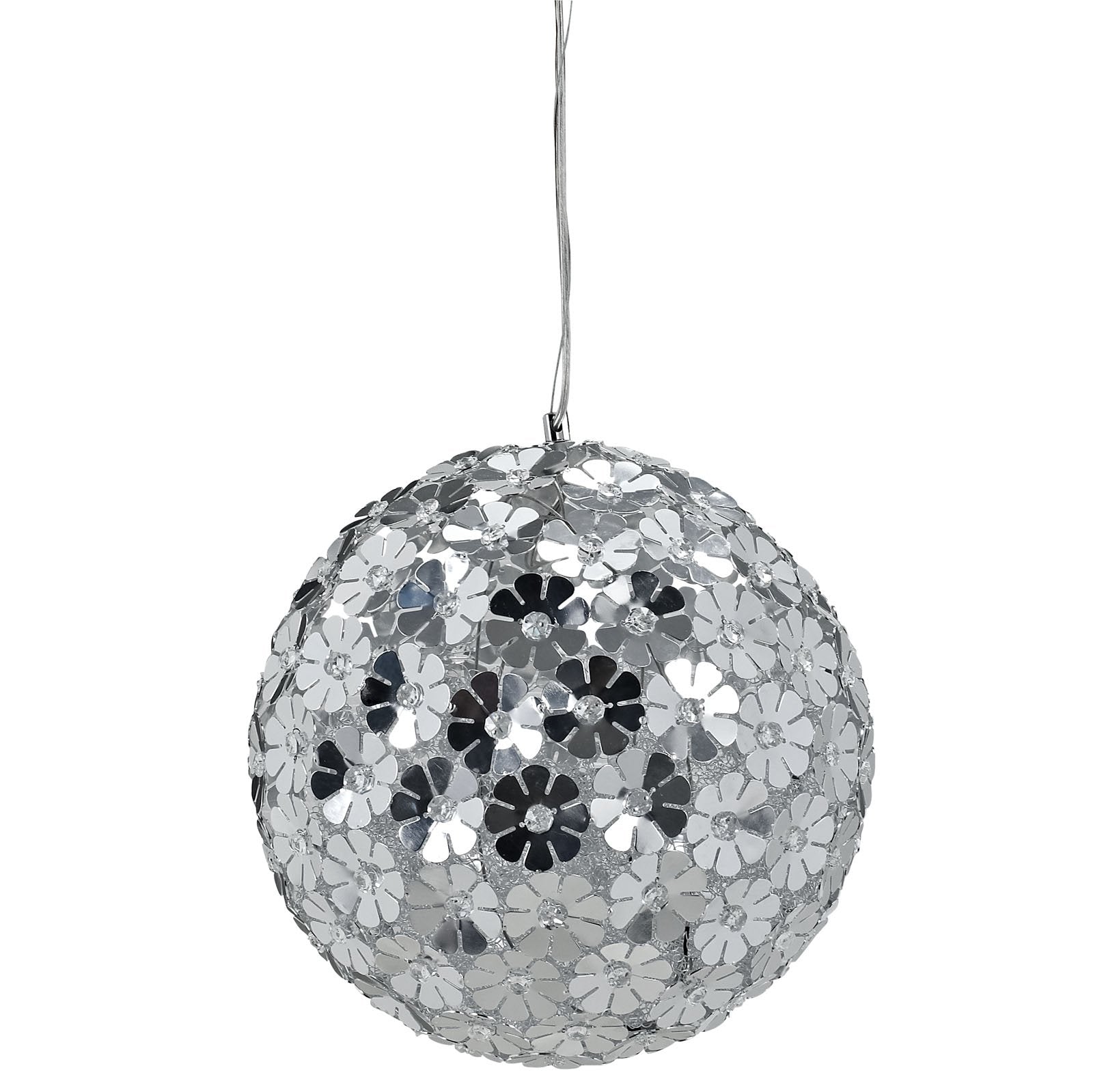 LexMod EEI-316 Fleur Pendant Light, Silver