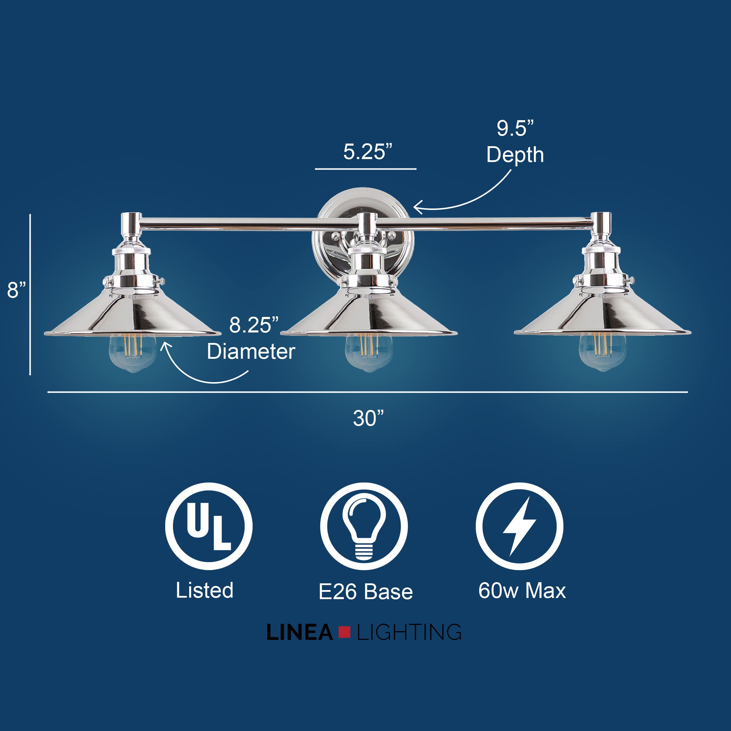 Linea Di Liara Andante 3 Light Bathroom Vanity Light Industrial Polished Chrome Bathroom Light Fixtures Above Mirror Bathroom Li