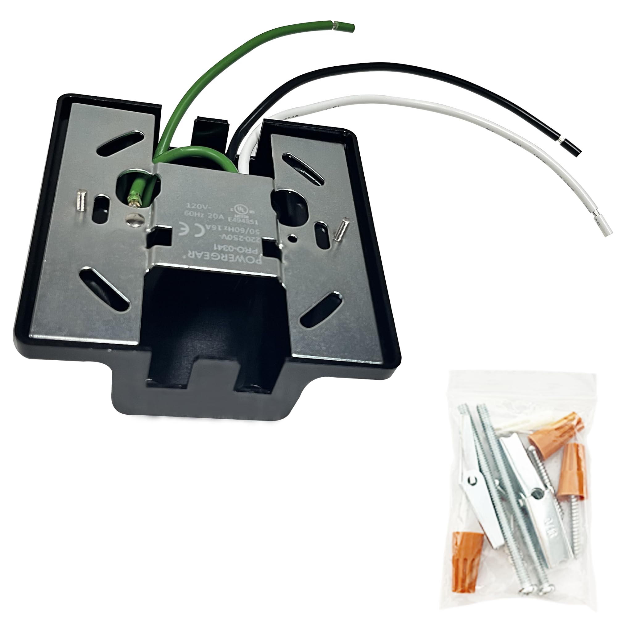 Yuemegou H Track Floating Canopy Connector, Aluminum, Black, Model Y-HT-3-Wire, for Track Lighting Accessories