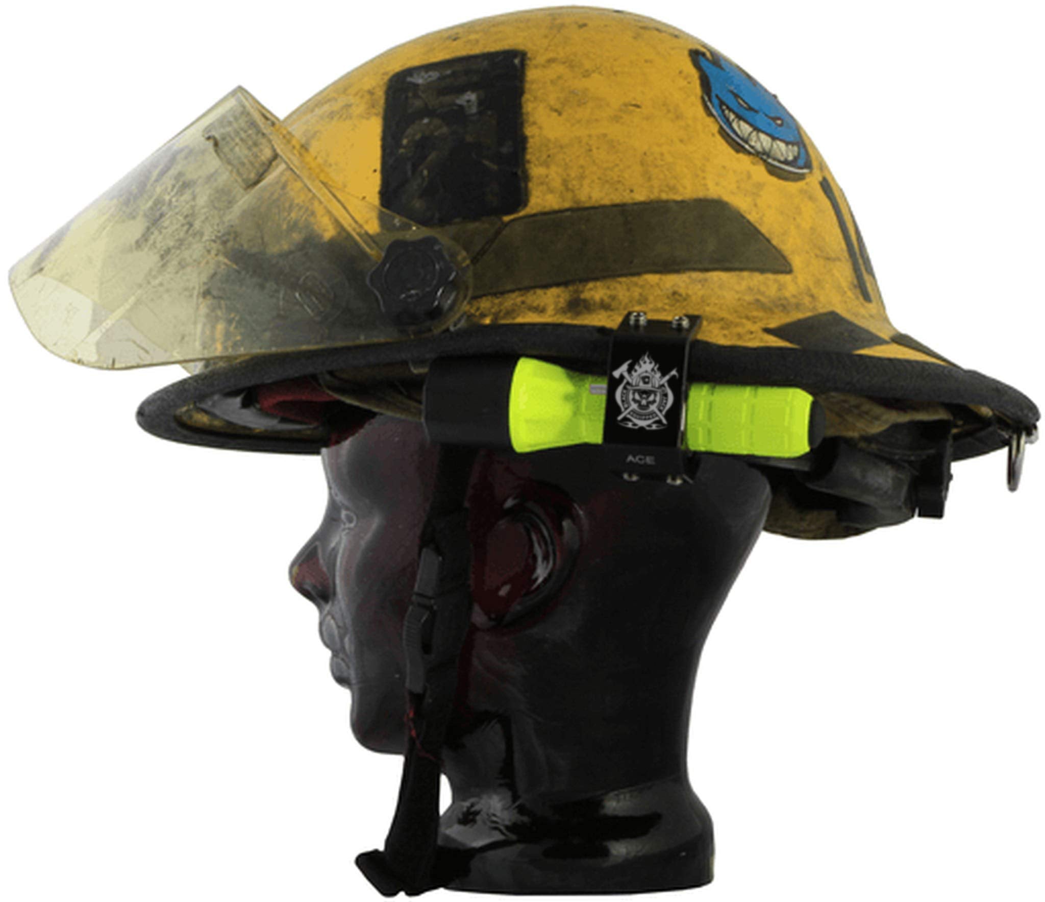 Fire Cam Blackjack Firefighter Helmet Flashlight Holder - Multicolor