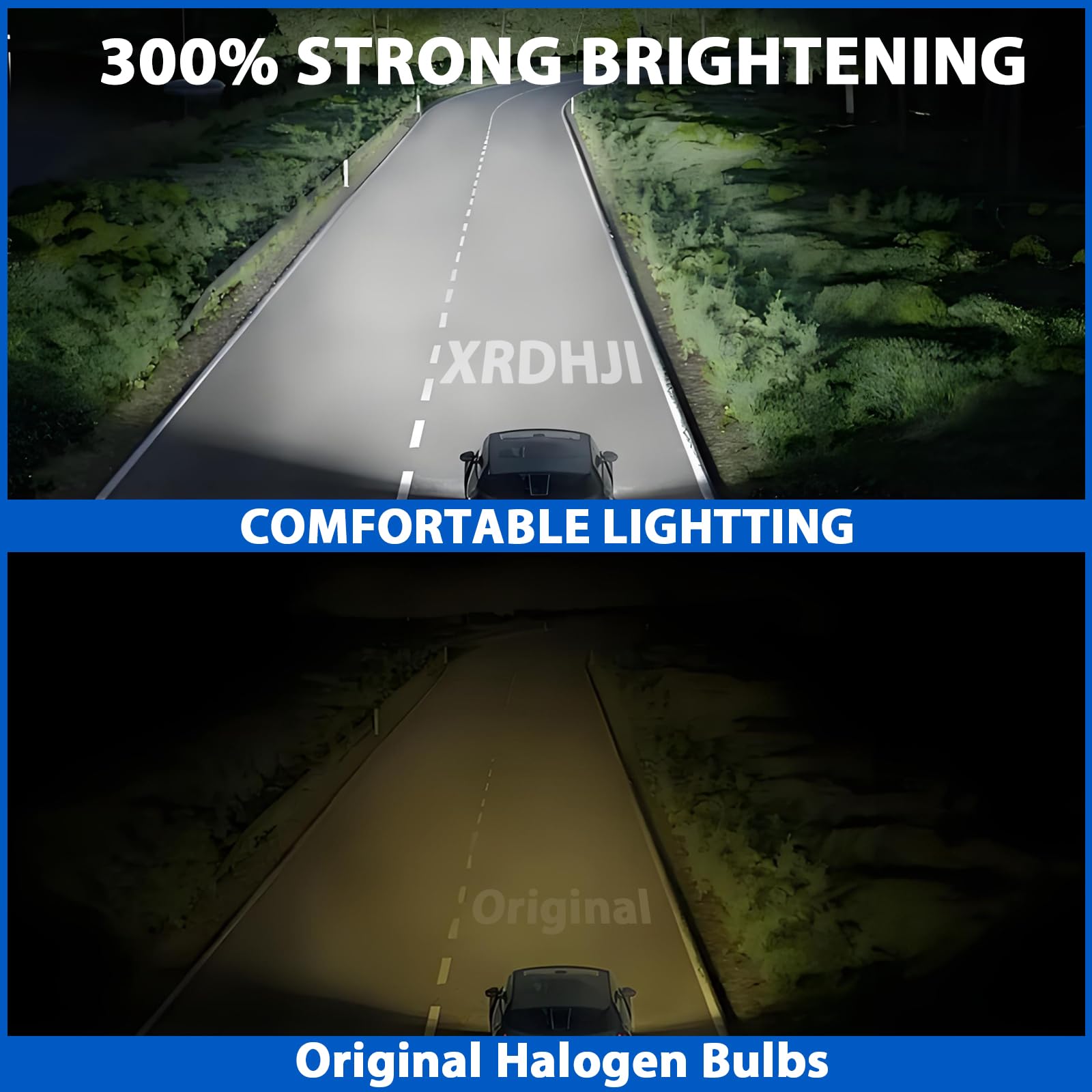 XRDHJI Fit for 2003 2004 2005 Dodge Ram 1500 2500 3500 High Performance Halogen Headlight Bulbs,9007 High Low Beam +9145 Foglamp