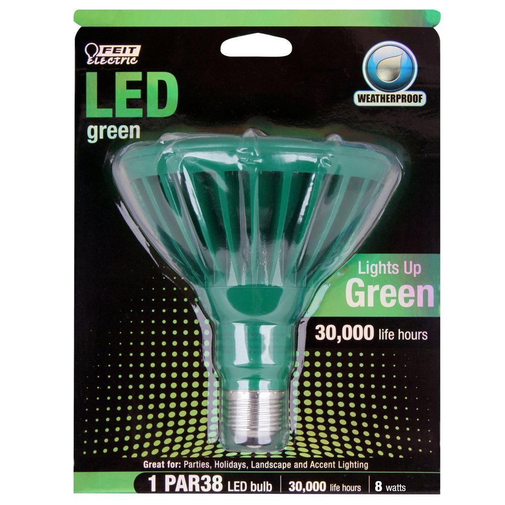 Feit Electric PAR38 LED Reflector 16W Green Model PAR38/G/LEDG5