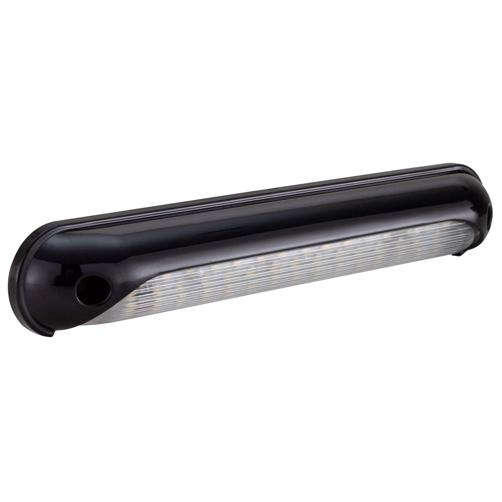 RecPro RV Porch Light | 12V LED | 1.25in x 8in | Black Cover | Model GSL9675