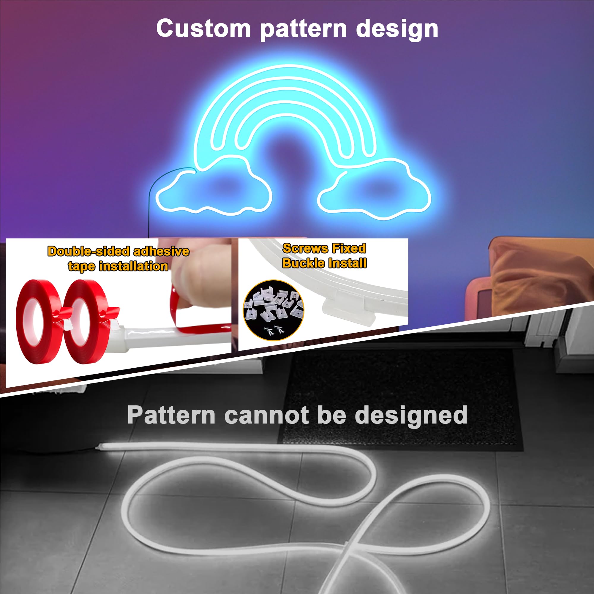 Cozylady RGB LED Neon Rope Lights, 100Ft (30M), Multicolor, App/Remote Control, Model HX-WL3035-24V, Indoor/Outdoor Decor
