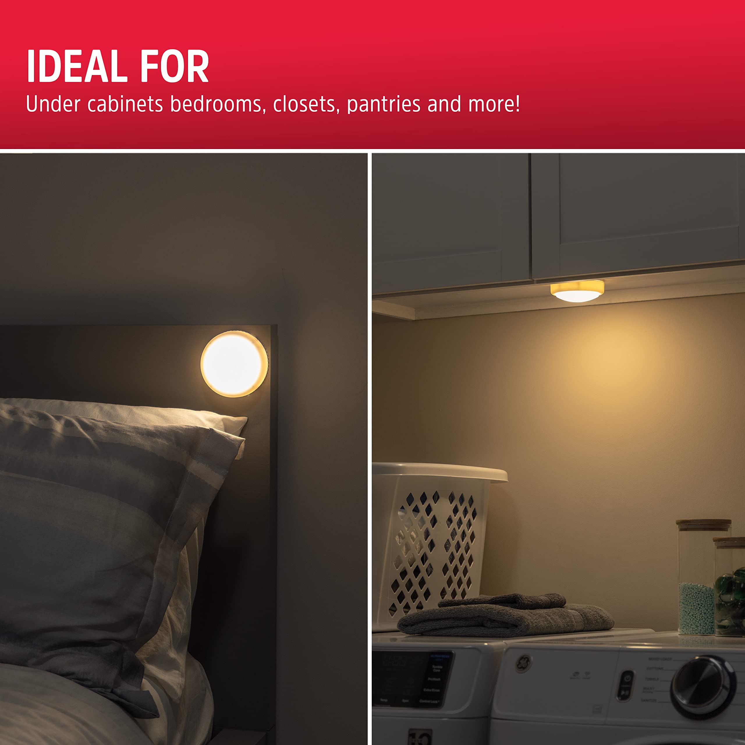 Energizer Led Tap Light, 1 Pack, Touch Light, Battery Operated Lights, Portable Light, Wireless Lights, Under Cabinet Lighting,