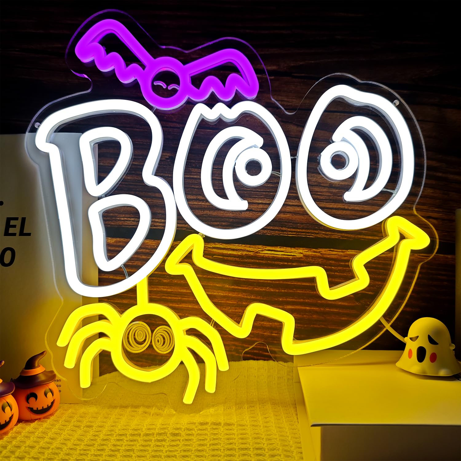 Halloween Neon Signs Neon Halloween Sign Ghost Neon Sign Bat Neon Sign For Neon Halloween Decorations Led Halloween Neon Light Brings A Festive Atmosphere And Makes A Great Xmas Gift