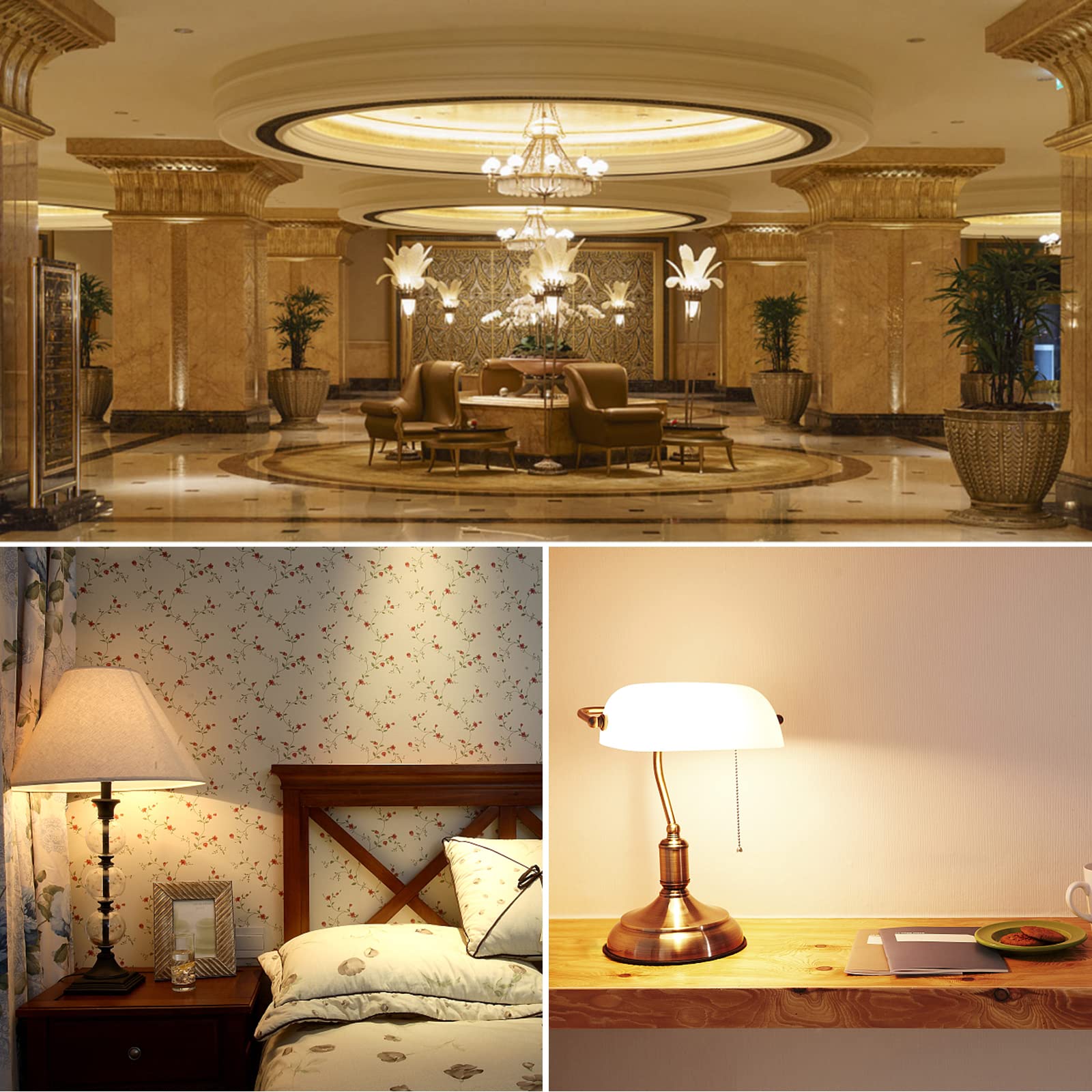 WeshLMPO G9 Halogen Light Bulbs, Dimmable 40W, 120V, T4 JCD Type, Warm White, 12 Pack for Chandeliers & Appliances