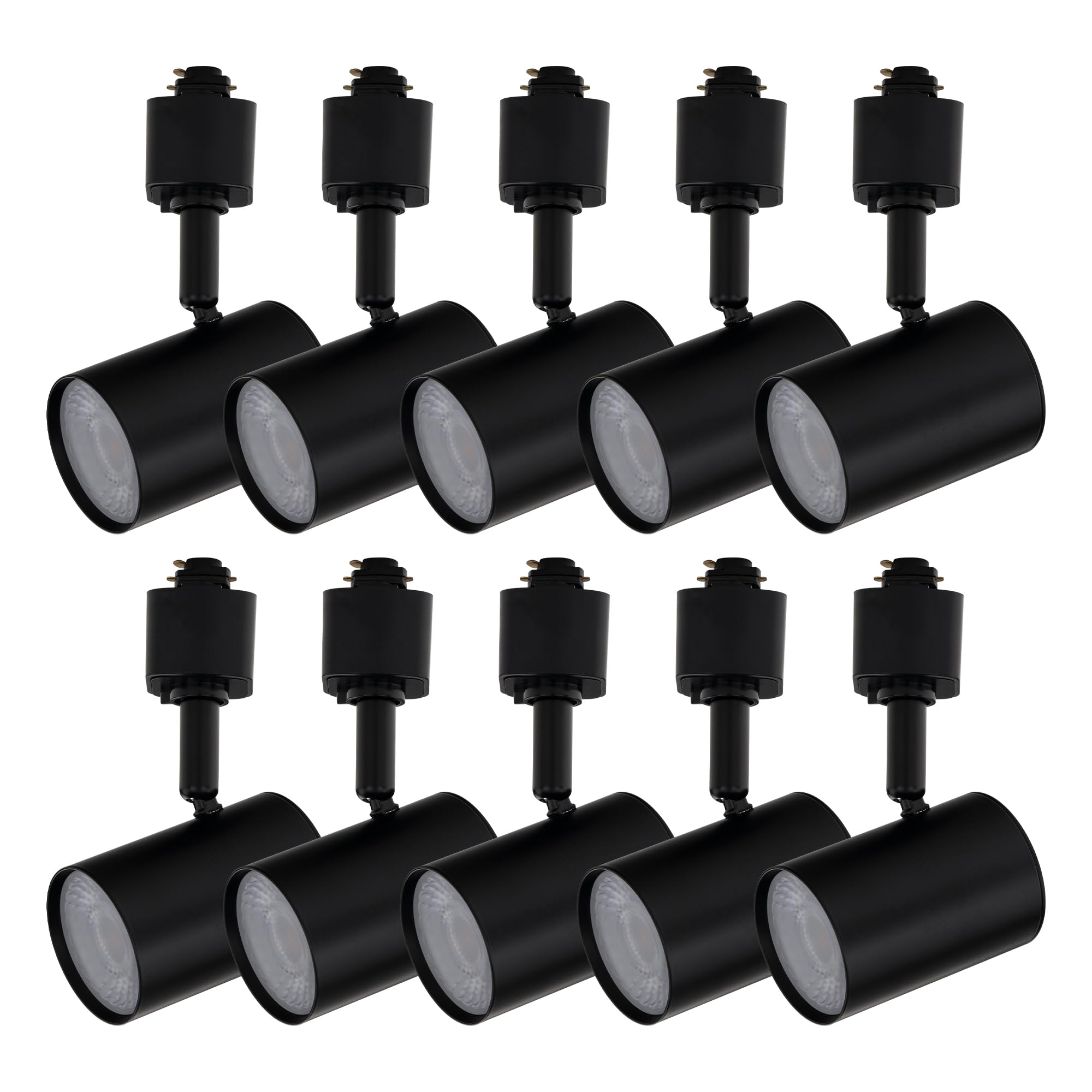 East Grove Home Amped Collection LED 10W Track Head 3000K Warm White Energy Efficient in Black for H Track, Standard 3-Wire Trac