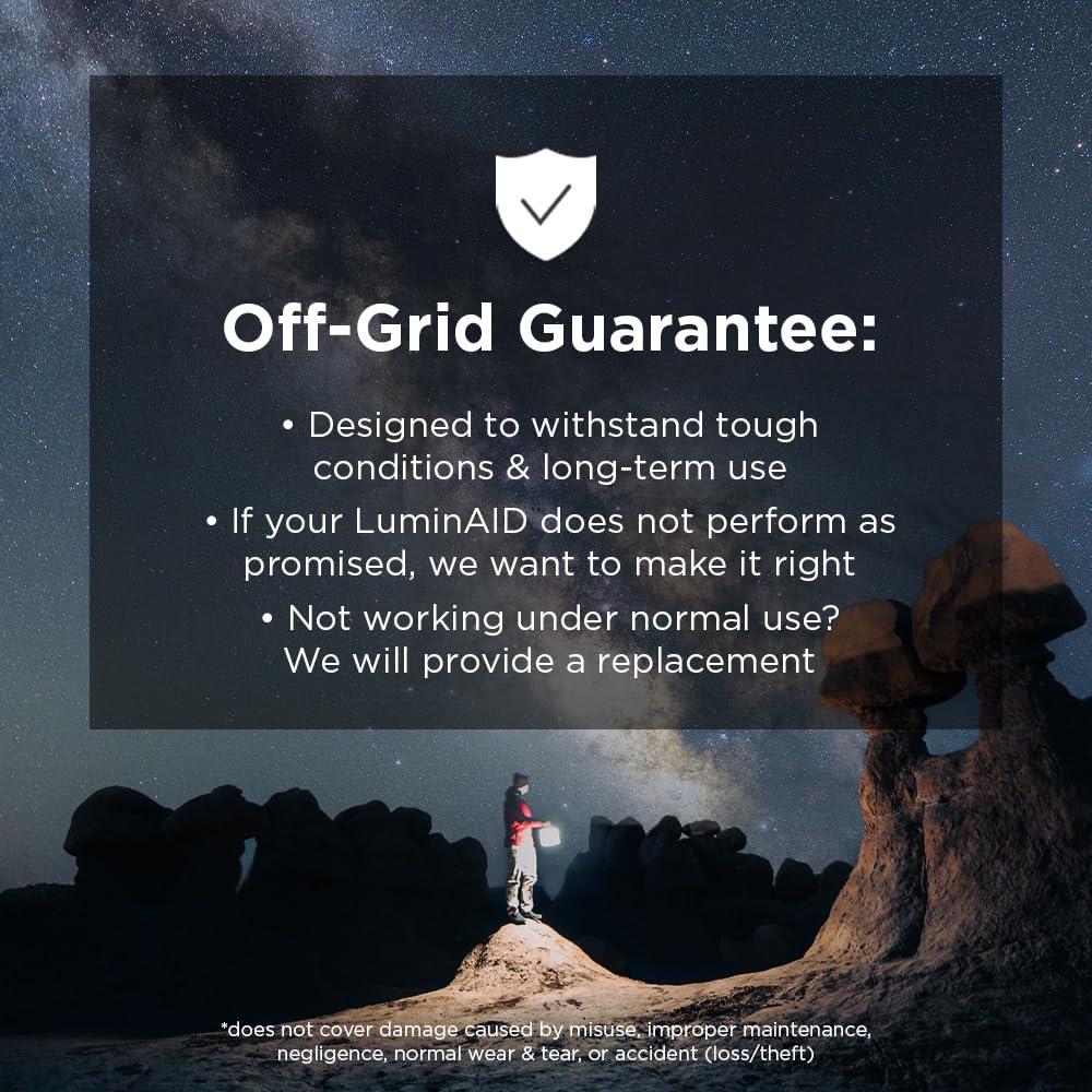 LuminAID Max Quick Inflate 2-in-1 Solar Camping Lantern and Phone Charger - Rechargeable LED Lamp for Camping, Hiking & Travel -