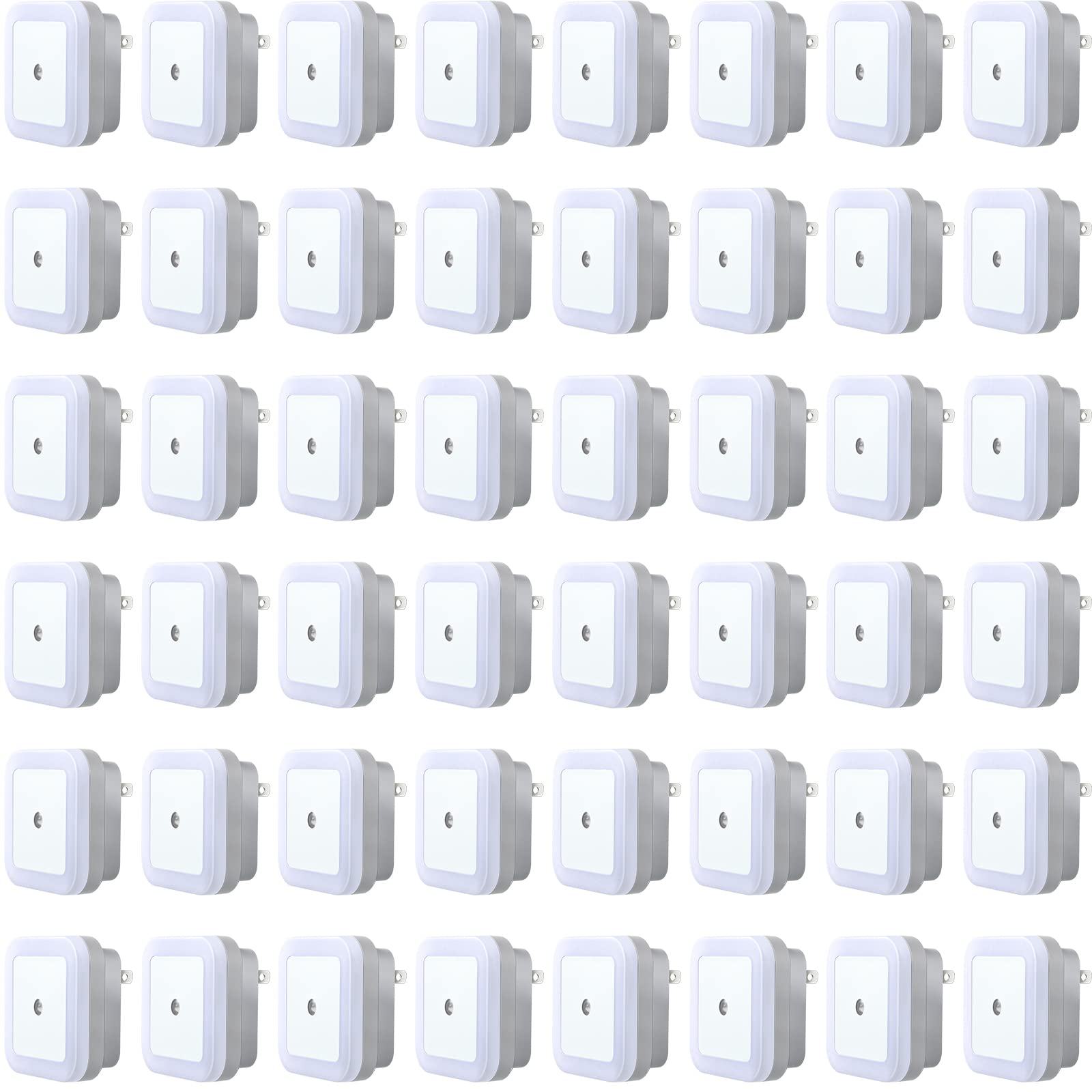 Tuanse 48 Pack LED Night Lights Plug into Wall Smart Sensor Sensor Automatic Night Lamp Nightlights Accessories for Bedroom Bath