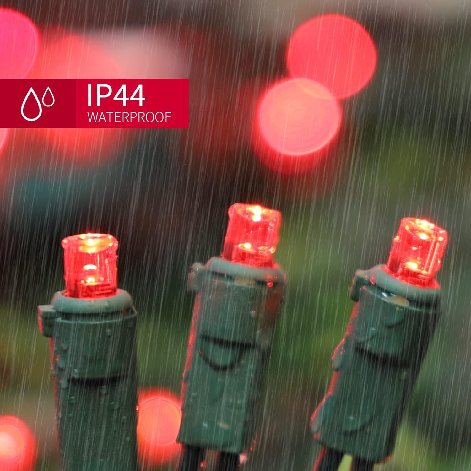 Lamphome 60 Count Red -String Lights - Led Christmas Lights, Mini Led Lights For Indoor Outdoor Home Holiday Party Wedding Independence Day Decoration