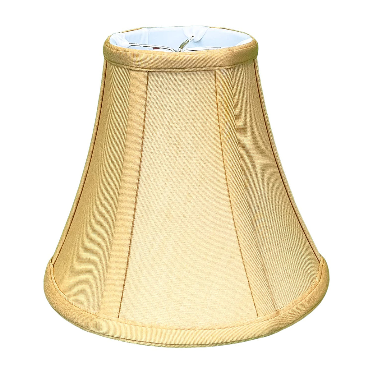 Royal Designs, Inc. True Bell Lamp Shade with Round Clip, Antique Gold, 4&quot; x 8&quot; x 7.25, BS-704RC-8AGL