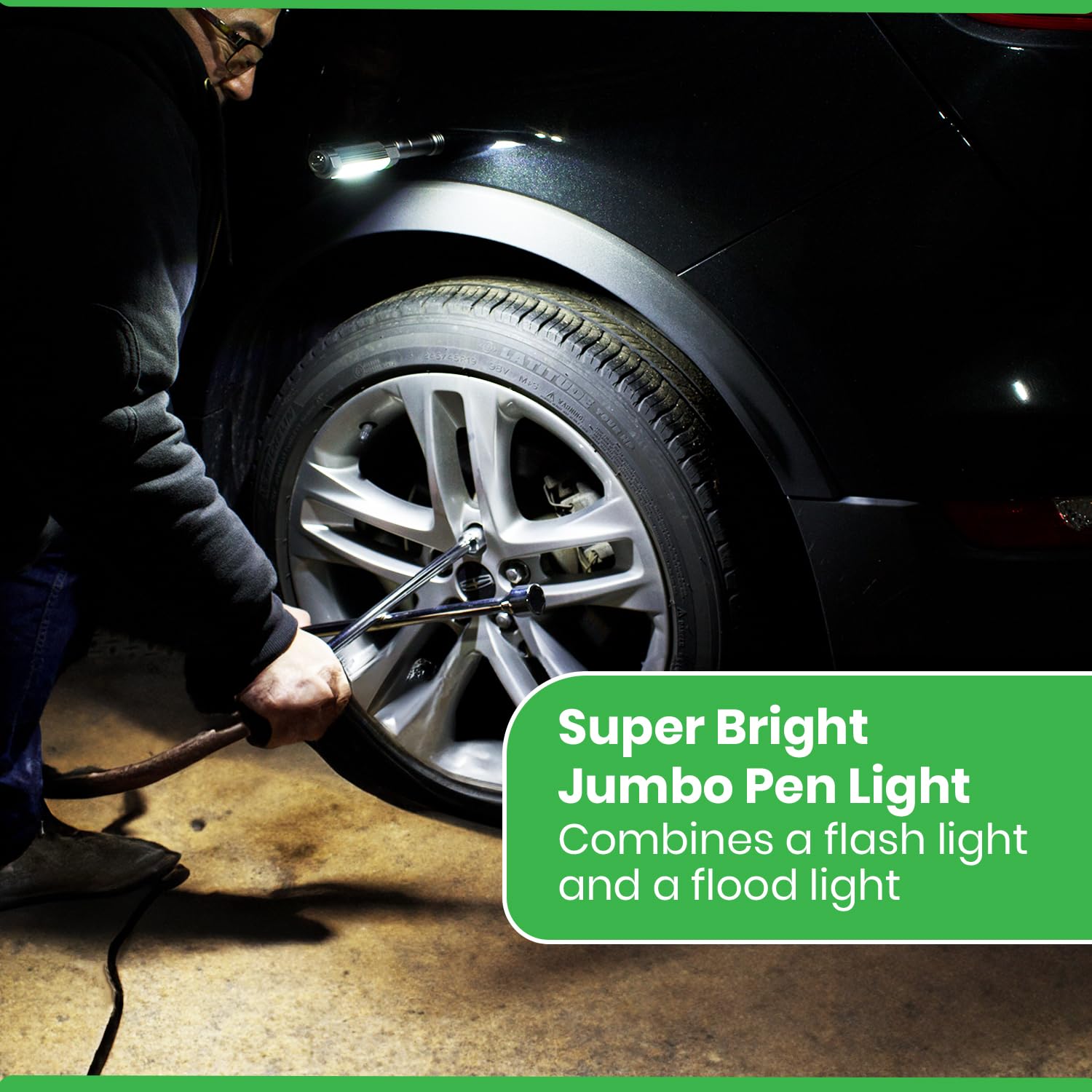 LitezAll COB LED Blip Compact Work Light 4-Pack, Mini Battery Operated Utility Flashlights with Bright Wide-Angle Beam for Work,