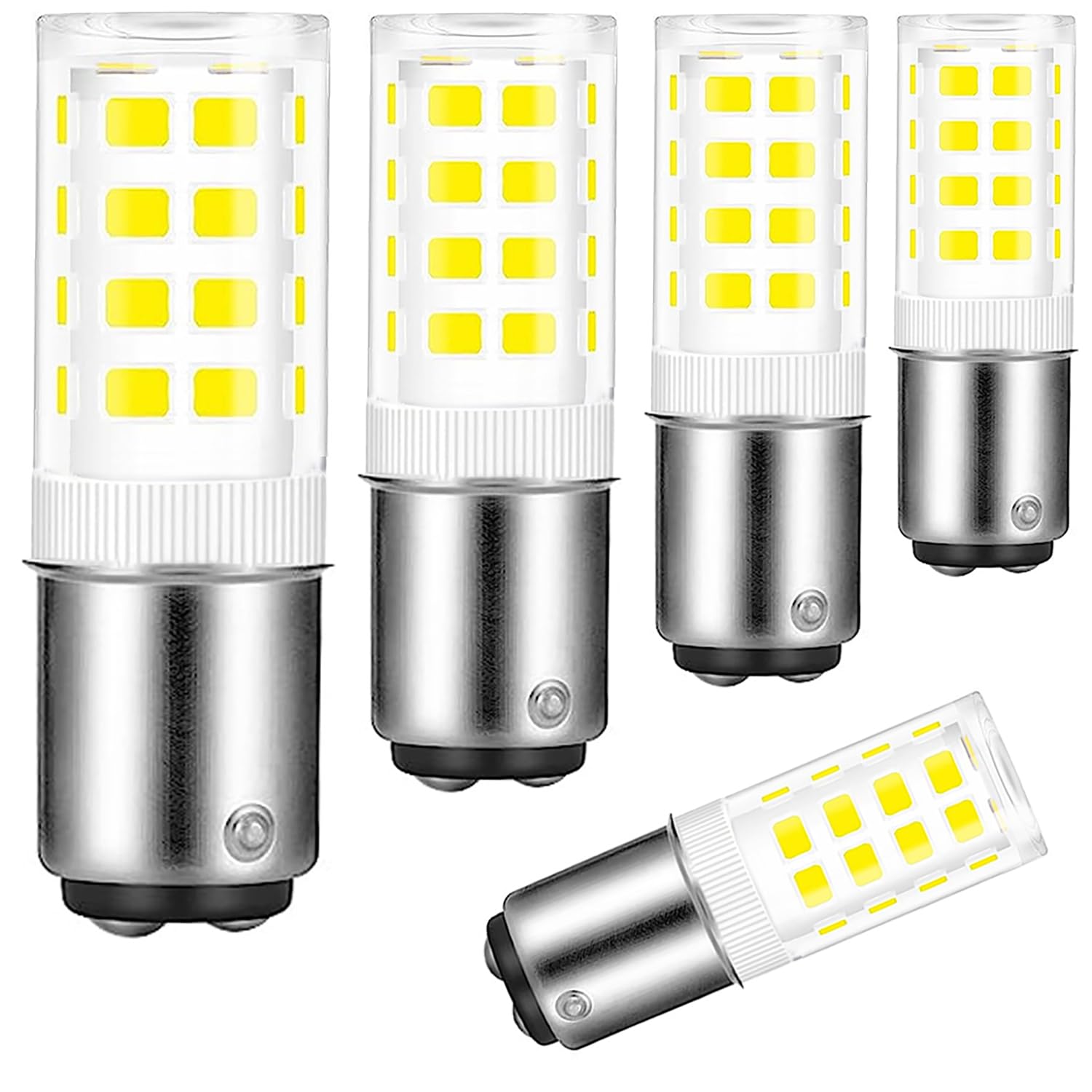 Ba15D 120 Volt Double Contact/Dc Bayonet Base Led Light Bulbs 30 Watt-50 Watt Replacement, 6000K Soft Daylight White Ba15D 4W Le