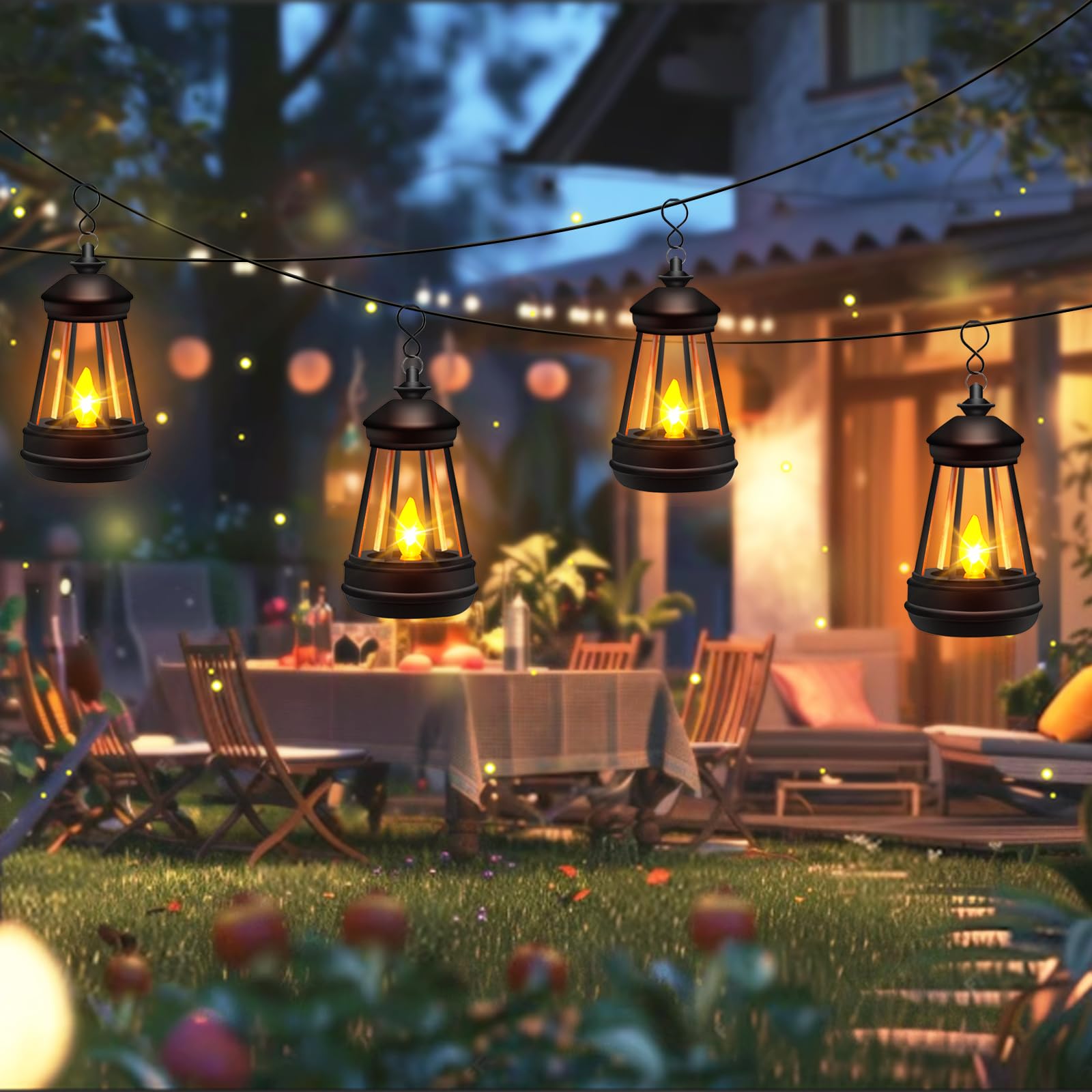 Mini Solar Lantern Lights Replacement For Outdoor Statue  Small Hanging Lantern Replacement  Waterproof Garden Decor Outdoor Lighting Decorative Lights For Yard Patio Lighting  Warm White  1 Pack