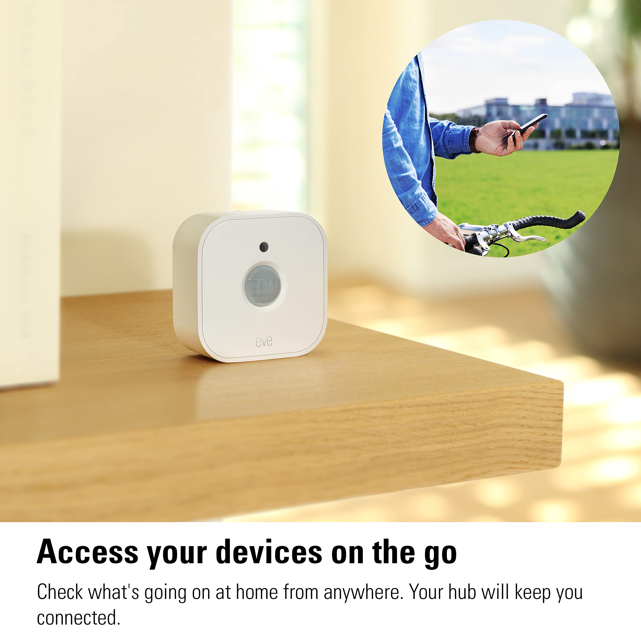 Eve Motion (Matter) 3-Pack - Smart Motion And Light Sensor, Ipx3, Automatic Activation Of Devices, Future-Proof, Works With Appl