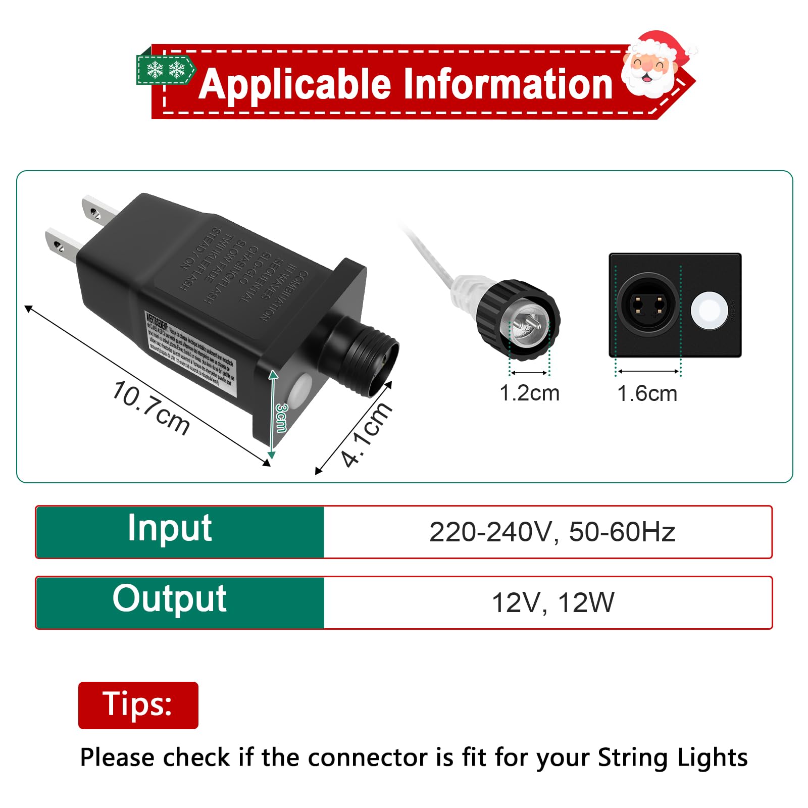 Ffzzkj 12V 12W 1A Led Transformer Replacement Class 2 Power Supply For Halloween/Christmas Inflatable Decorations Ip44 Waterproo