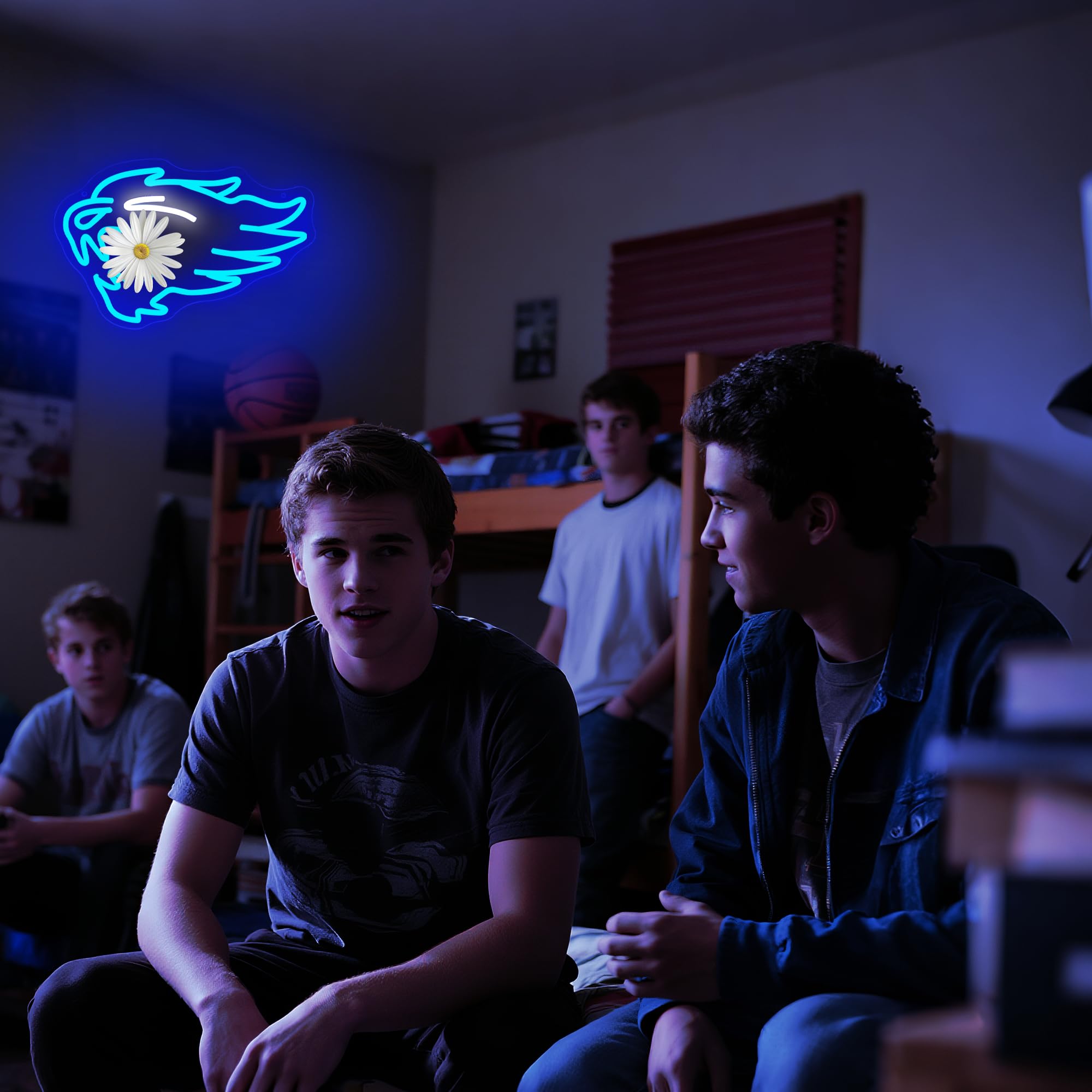 University Neon Sign For Wall Decor Dimmable Football Led Neon Light Baseball Sports Signs For Man Cave Basketball Decoration Dorm Wall Decor Graduation Gifts For Students Size 14.2* 9.4Inch(Fmcp153)