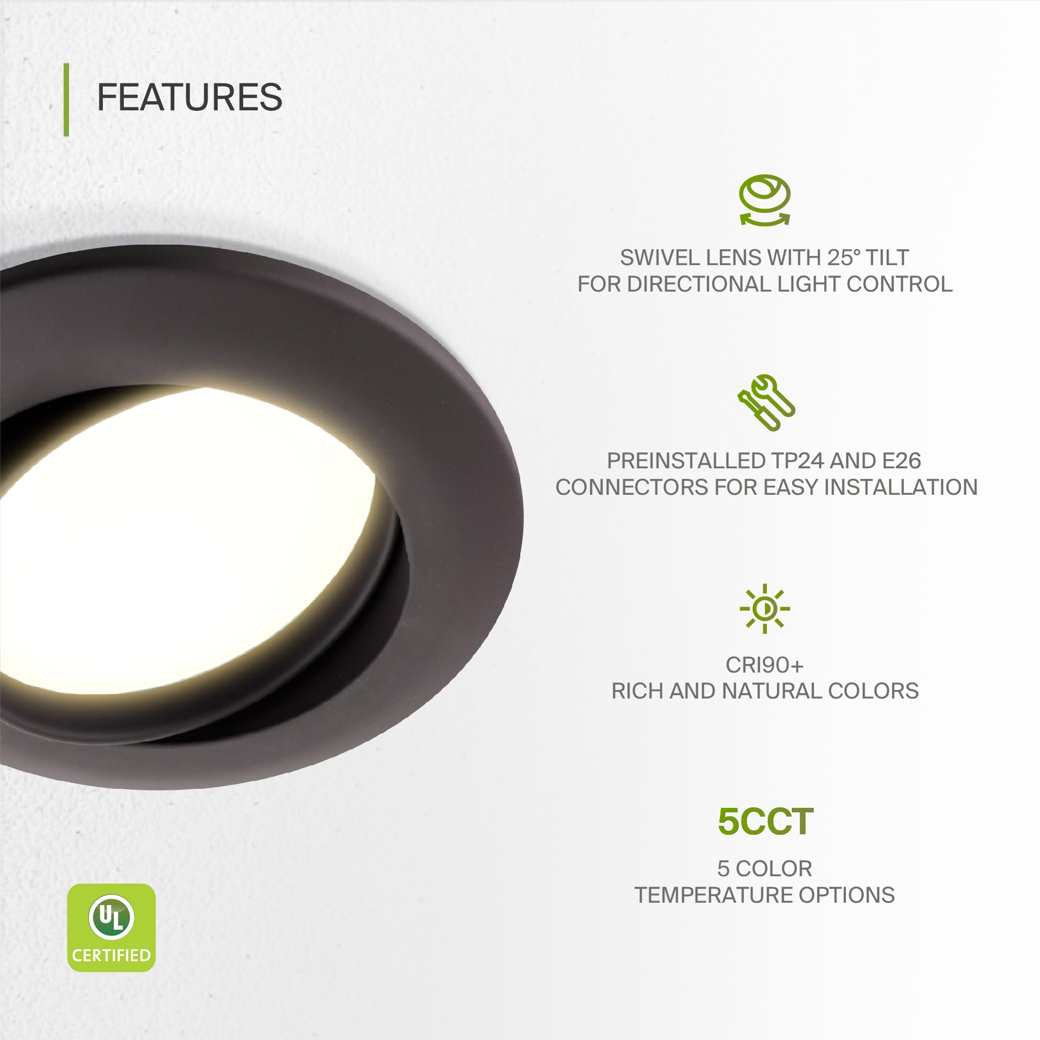 Asd Retrofit 4 Inch Gimbal Led Recessed Light - Oil Rubbed Bronze 10W 811Lm 2700/3000/3500/4000/5000K Adjustable Dimmable Led Do