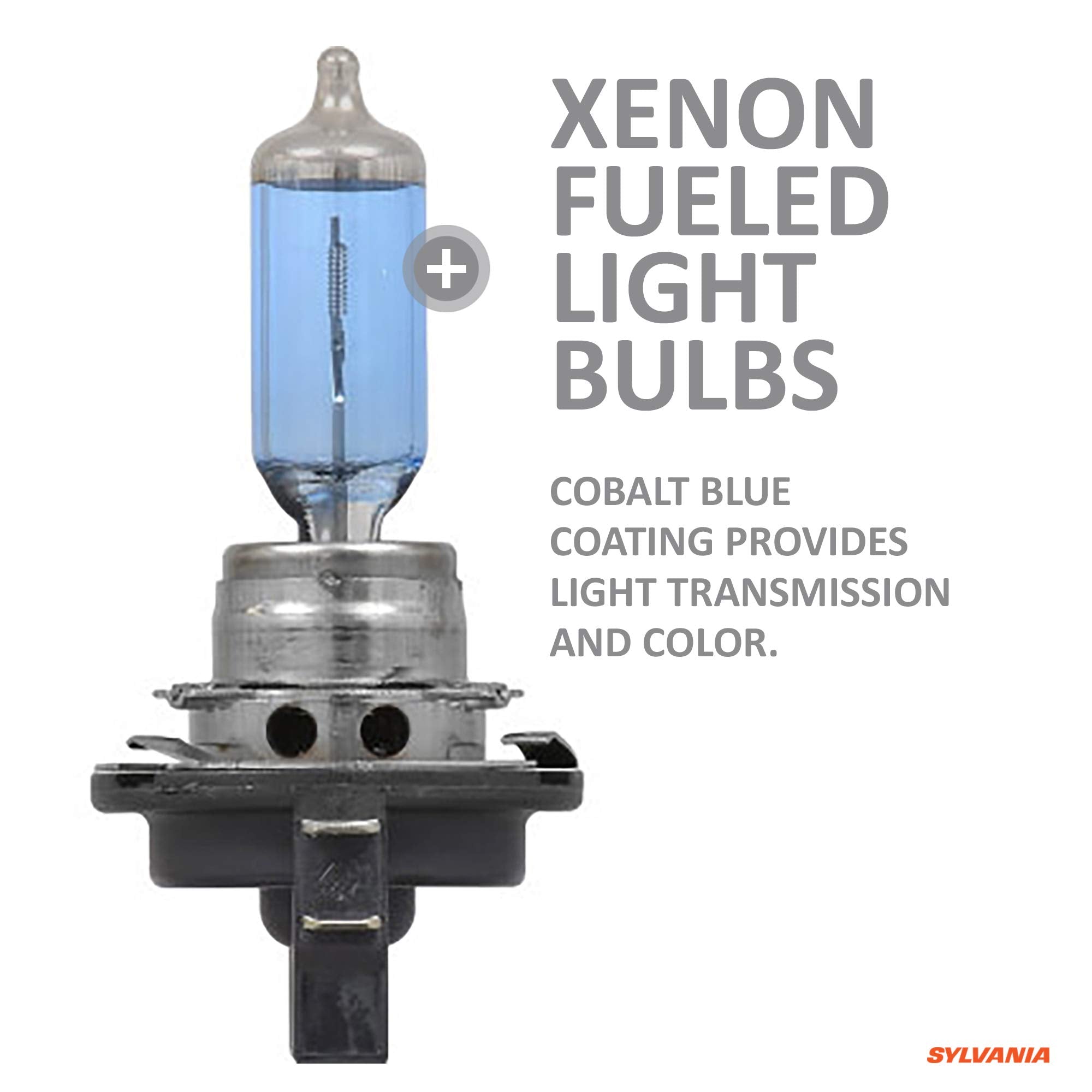 SYLVANIA H11B SilverStar zXe High Performance Halogen Headlight Bulbs - Bright White Light, 2 Pack, Model H11BSZ.PB2
