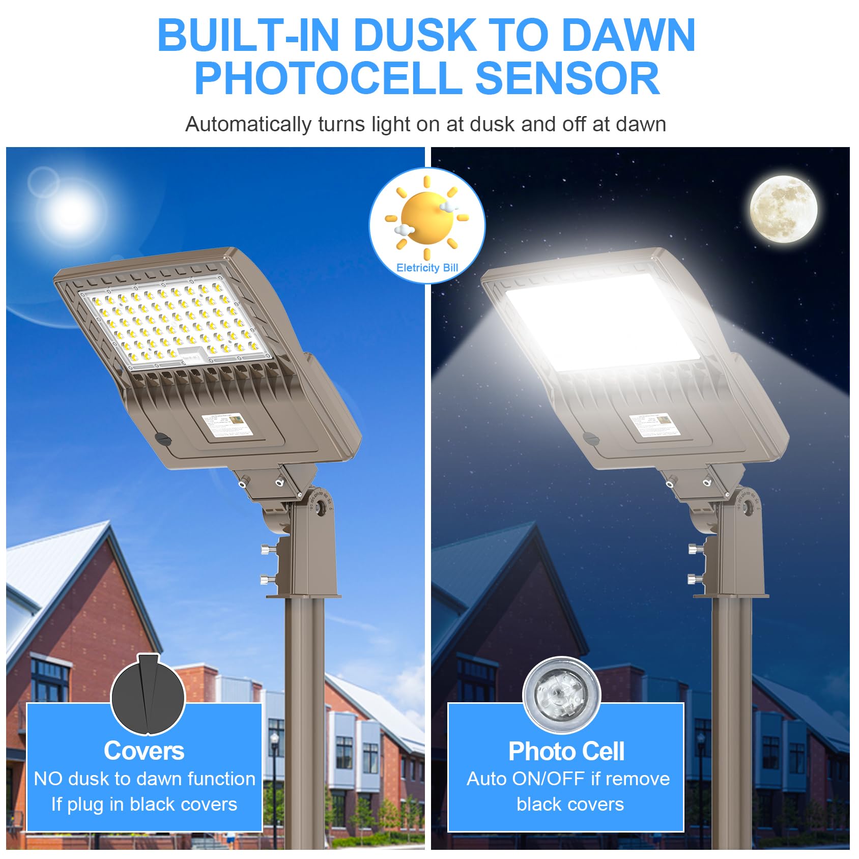 200W Led Parking Lot Light With Photocell 28000Lm Led Shoebox Pole Mount Lights Fixture Hid/Hps Replacement 5000K Ip65 Ac 100-27